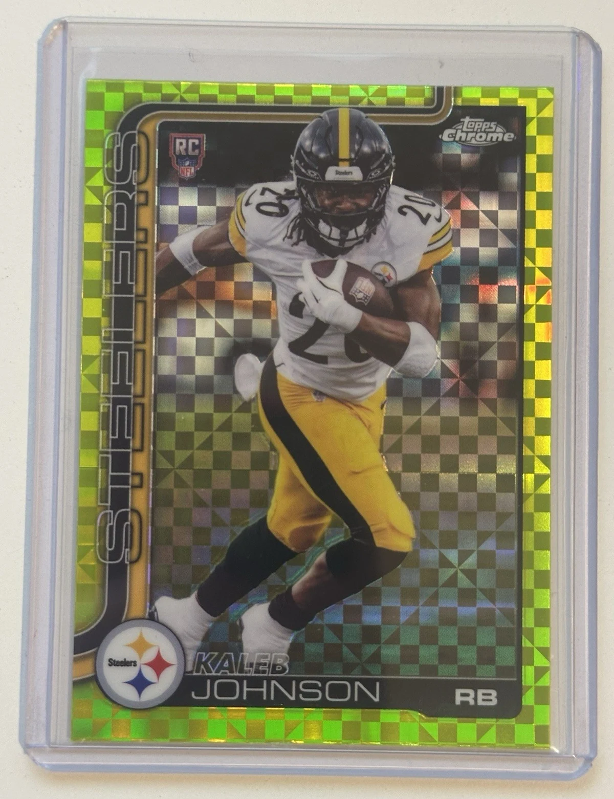 Kaleb Johnson 2025 Topps Chrome Football card
