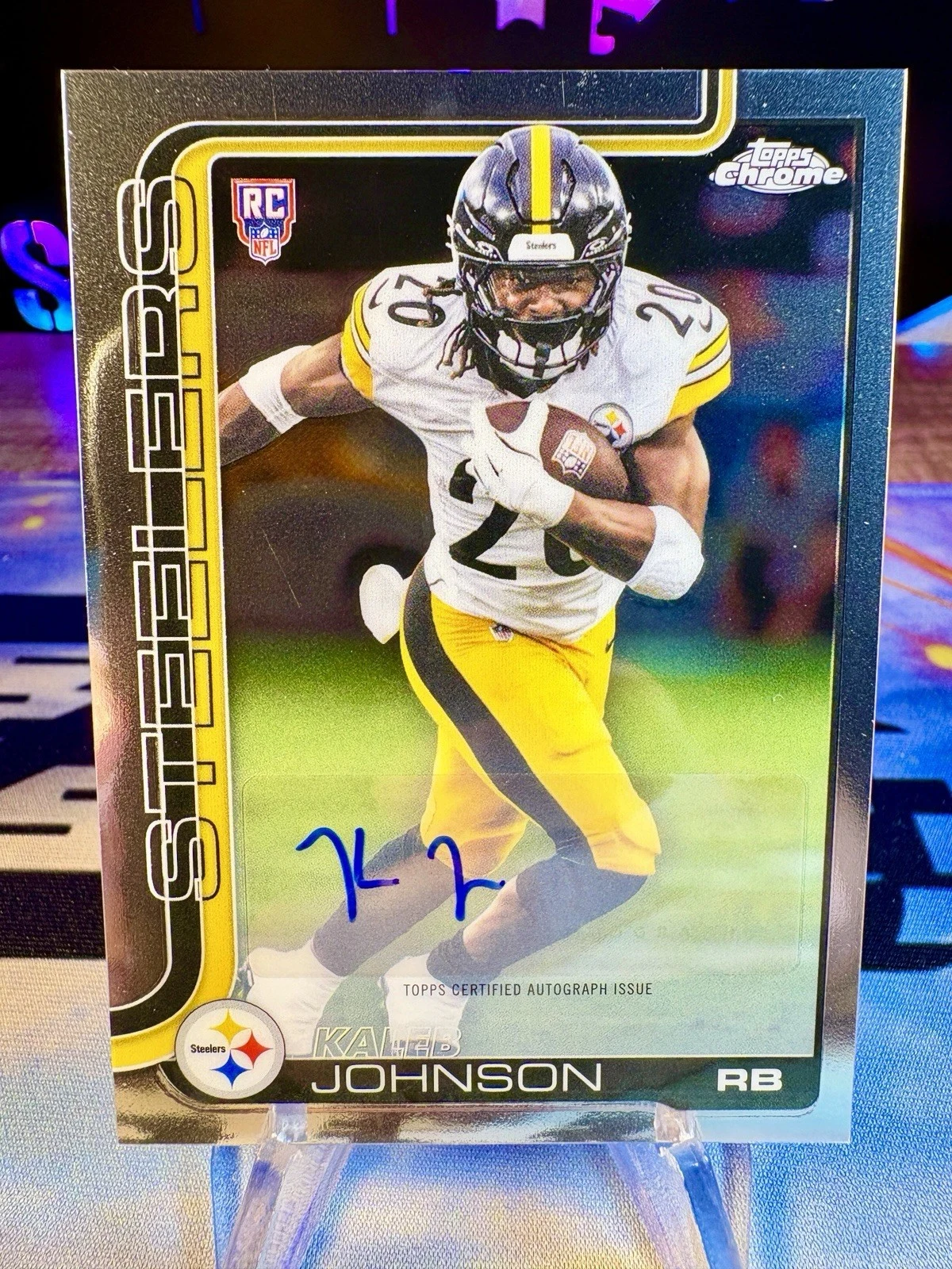 Kaleb Johnson 2025 Topps Chrome Football card