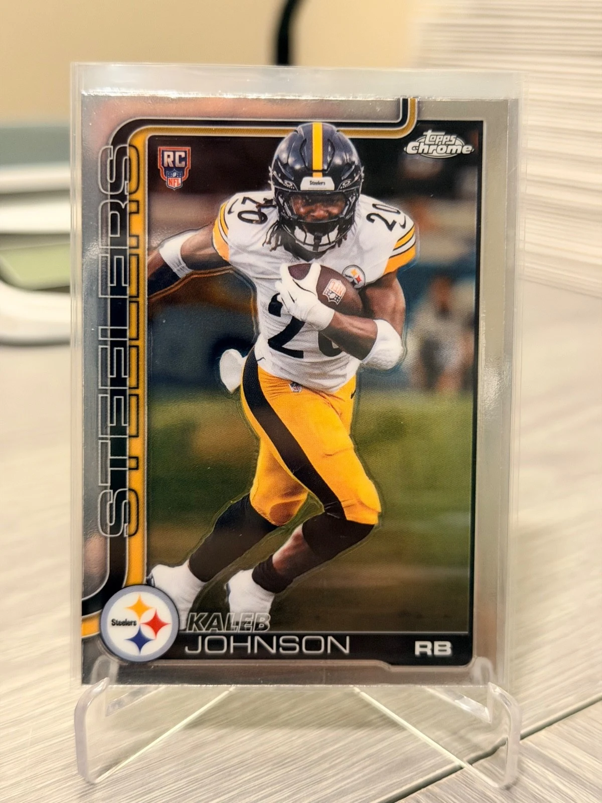 Kaleb Johnson 2025 Topps Chrome Football card