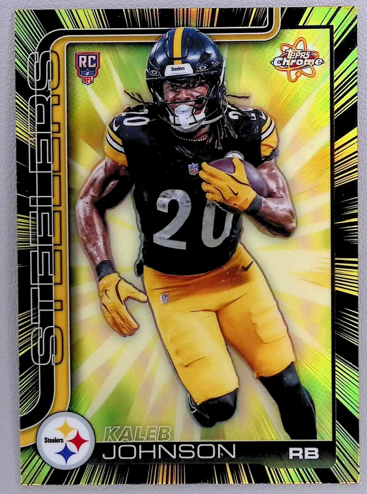 Kaleb Johnson 2025 Topps Chrome Football card