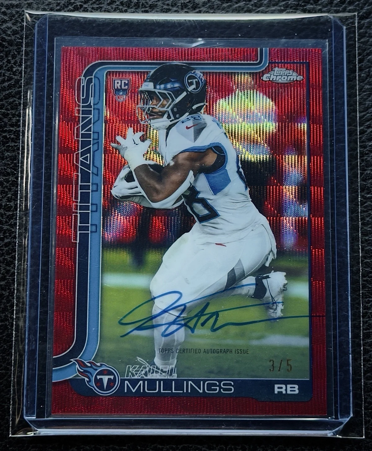 Kalel Mullings 2025 Topps Chrome Football card