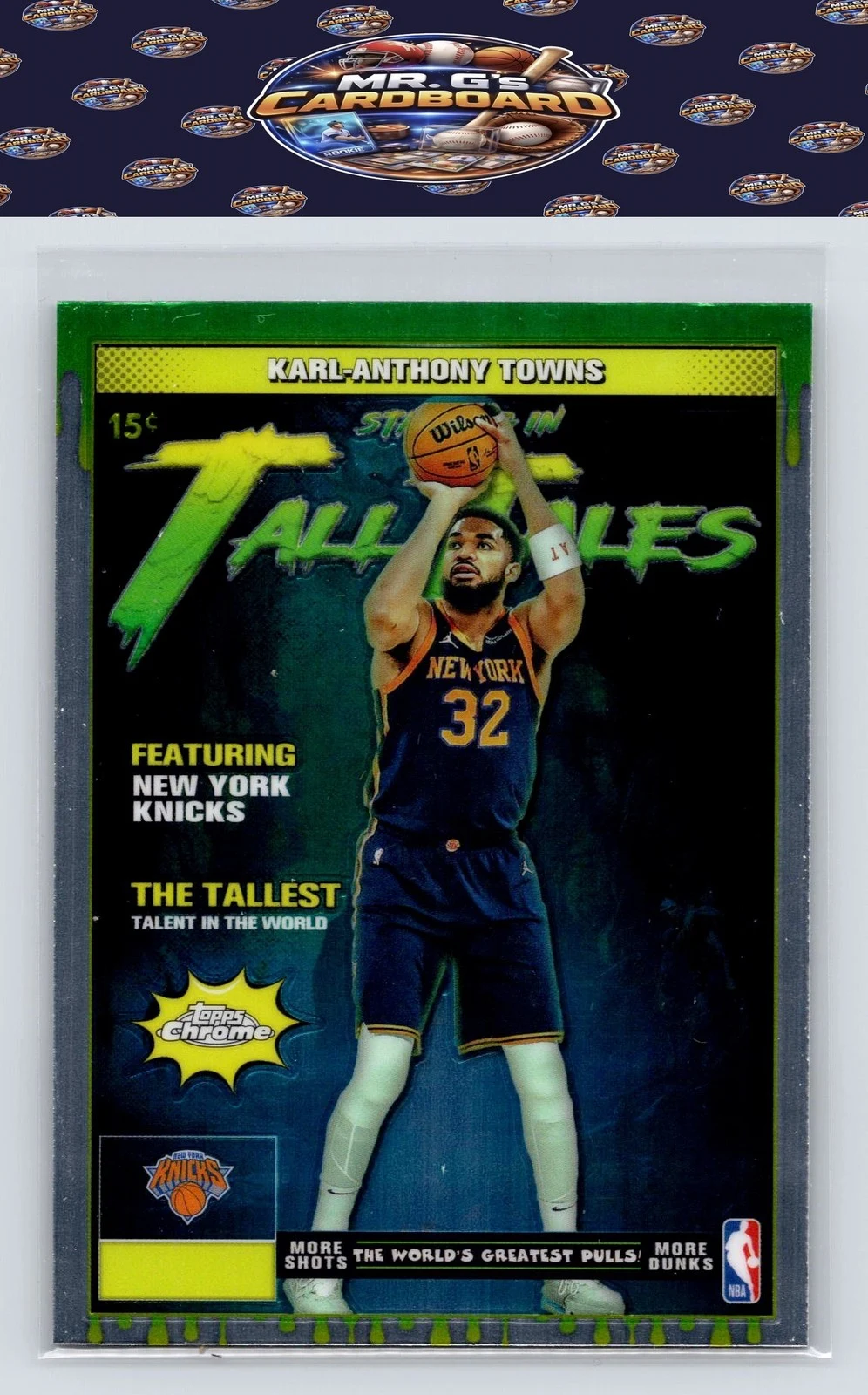 Karl-Anthony Towns 2025-26 Topps Chrome card