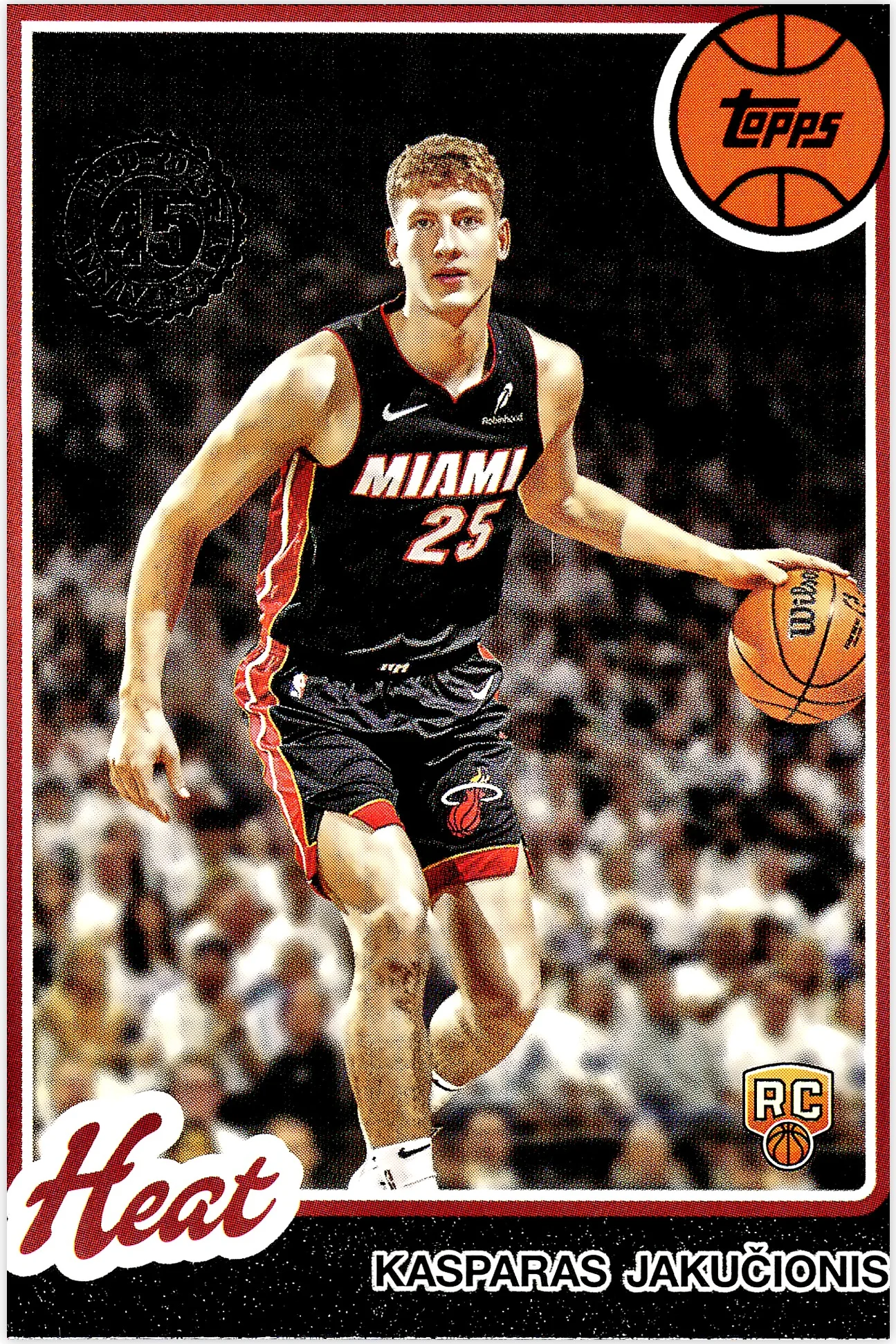 Kasparas Jakučionis 2025-26 Topps #80BK-66 1980-81 Topps Basketball basketball card - Front