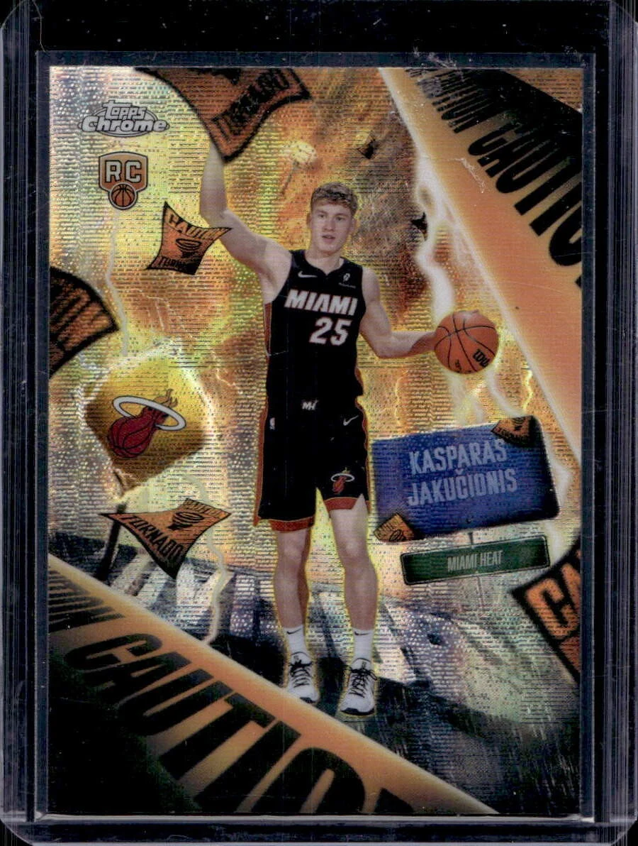 Kasparas Jakučionis 2025-26 Topps Chrome card