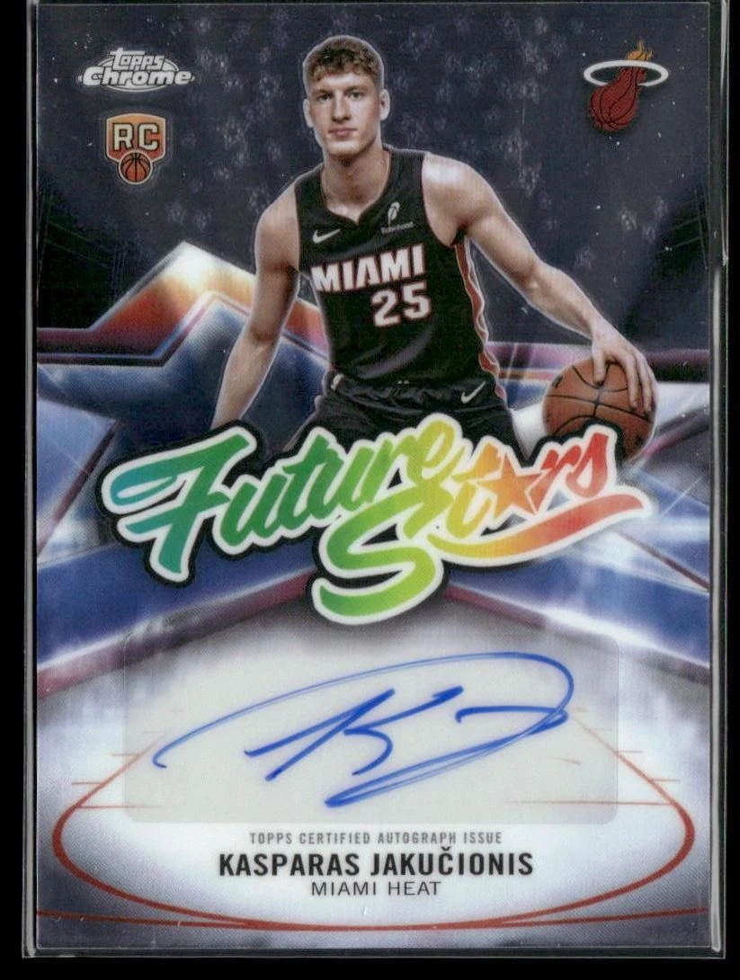 Kasparas Jakučionis 2025 Topps Chrome Basketball card