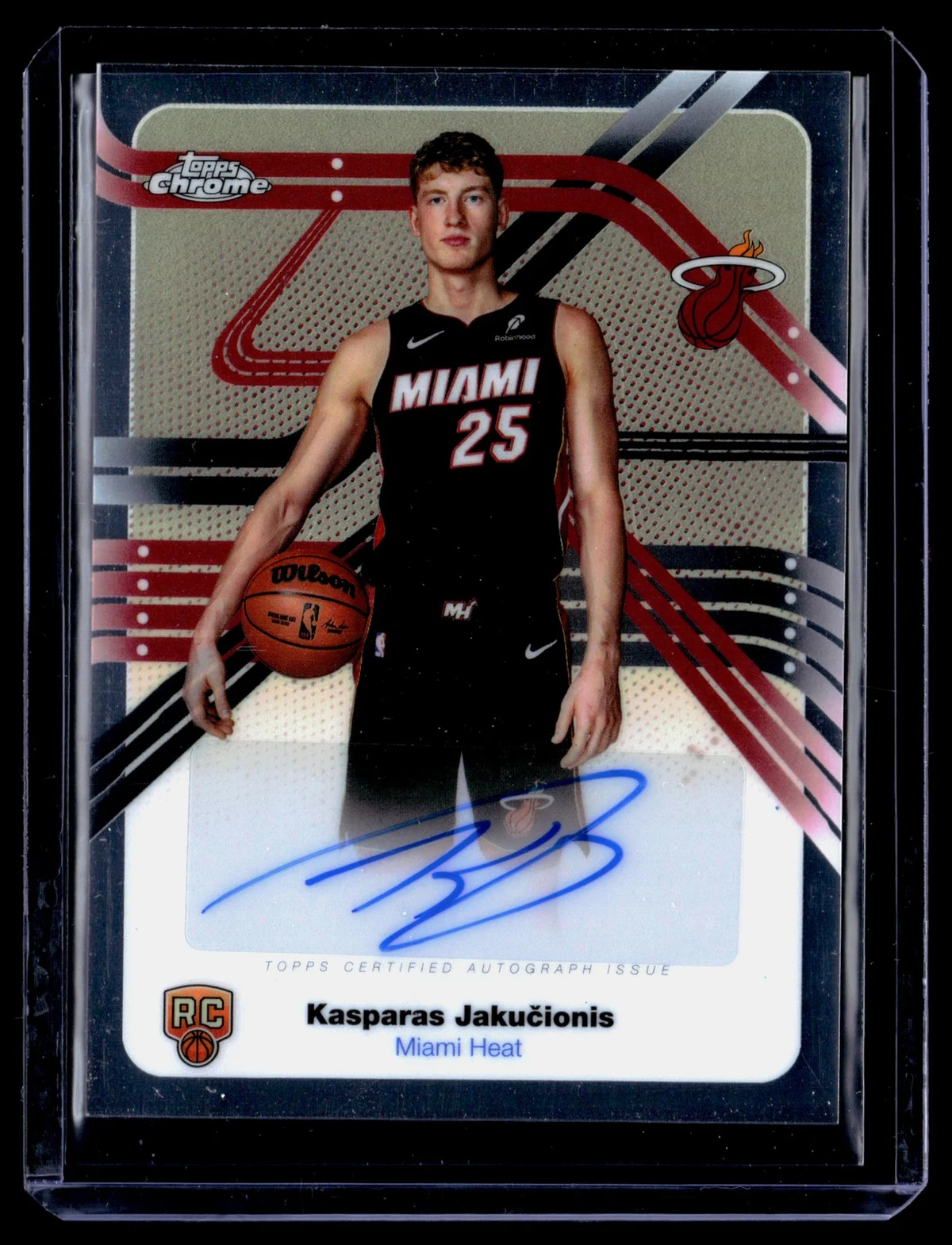 Kasparas Jakučionis 2025 Topps Chrome Basketball card