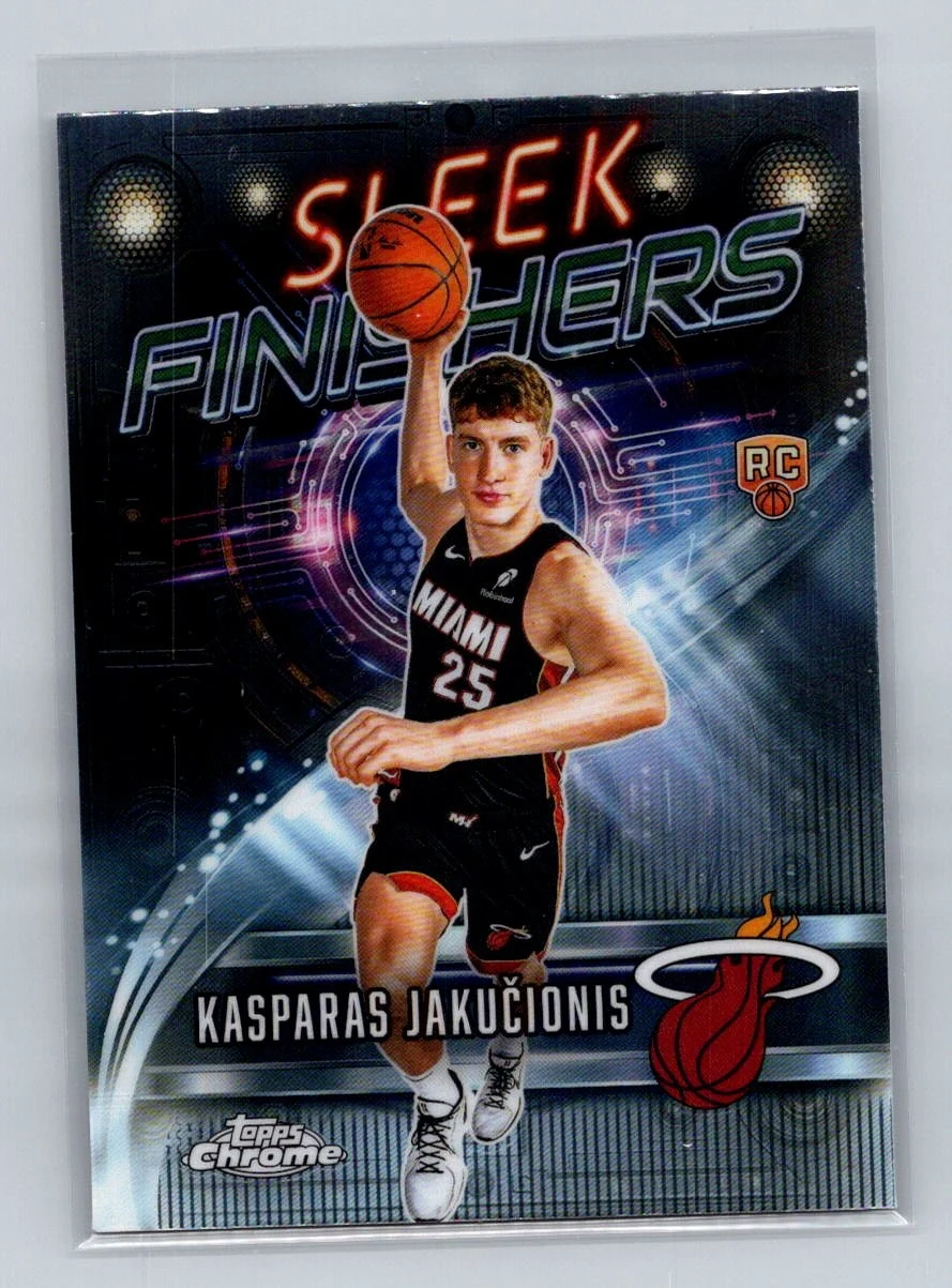 Kasparas Jakučionis 2025-26 Topps Chrome card