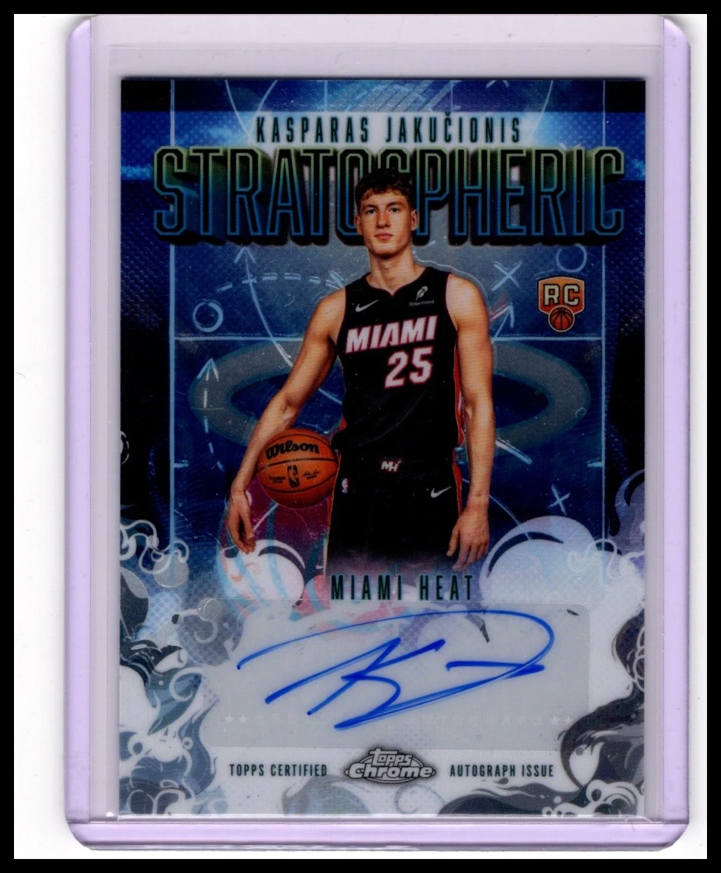 Kasparas Jakučionis 2025 Topps Chrome Basketball card