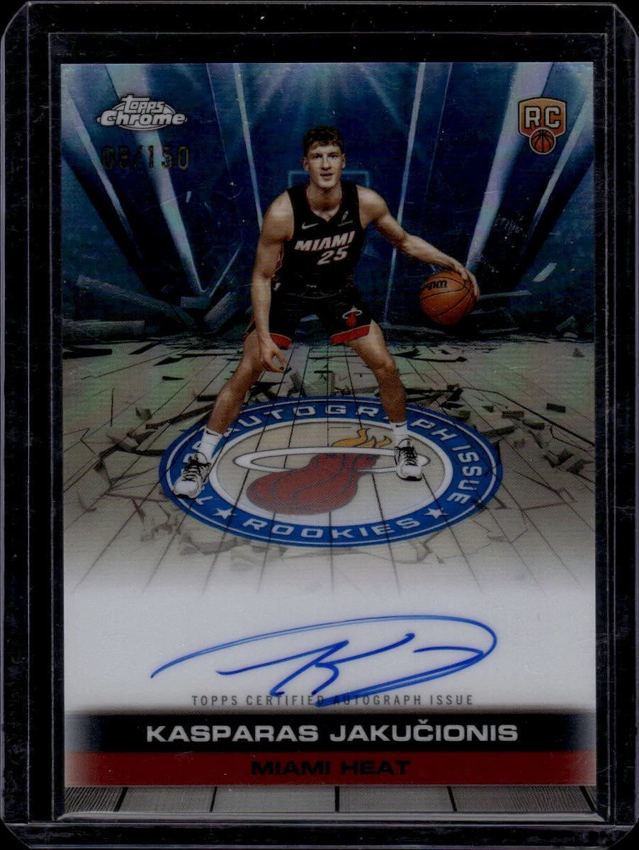 Kasparas Jakučionis 2025-26 Topps Chrome card