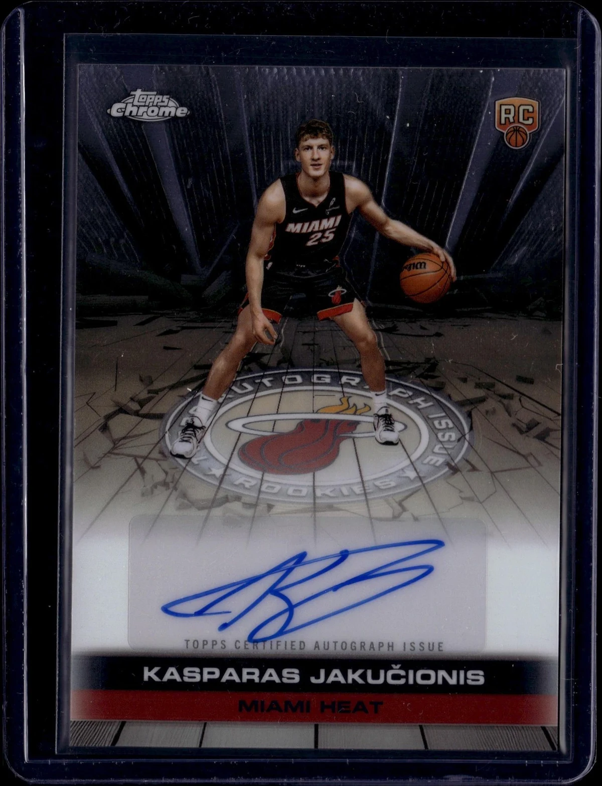 Kasparas Jakučionis 2025 Topps Chrome Basketball card