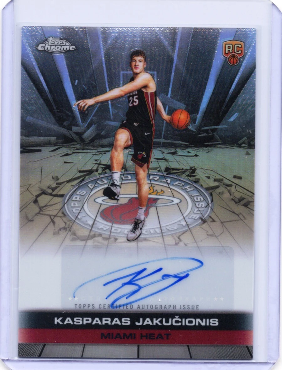 Kasparas Jakučionis 2025 Topps Chrome Basketball card