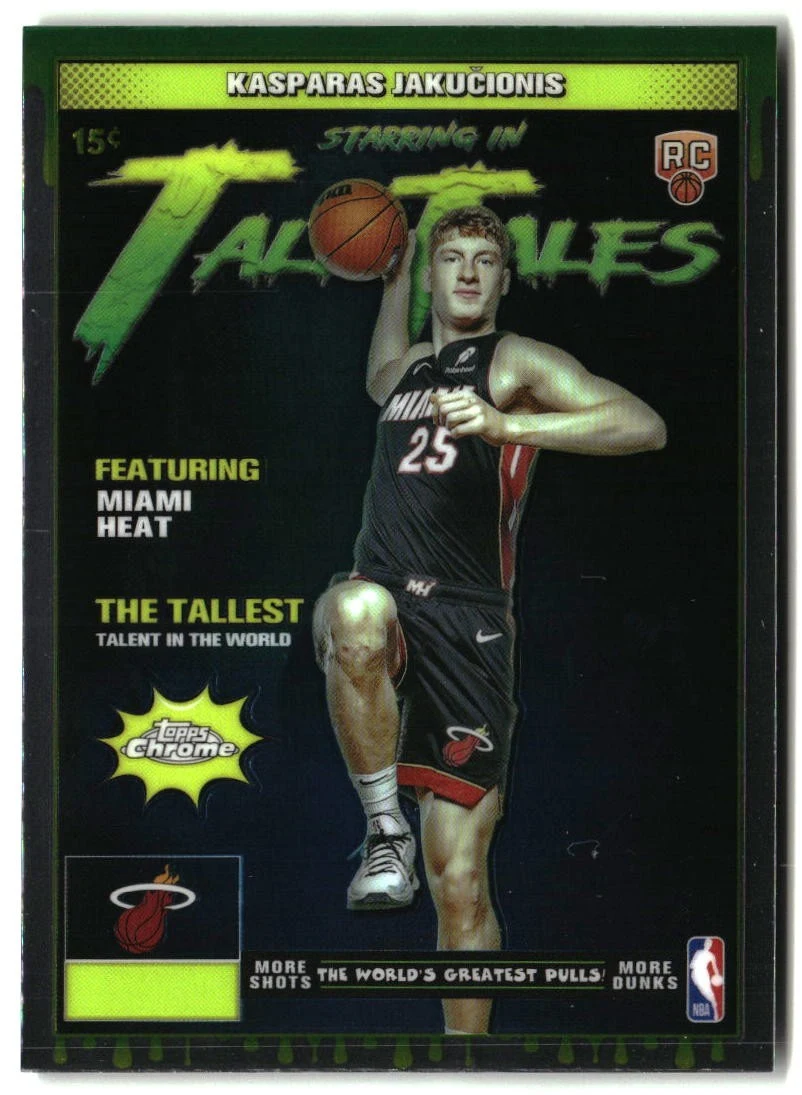 Kasparas Jakučionis 2025-26 Topps Chrome card