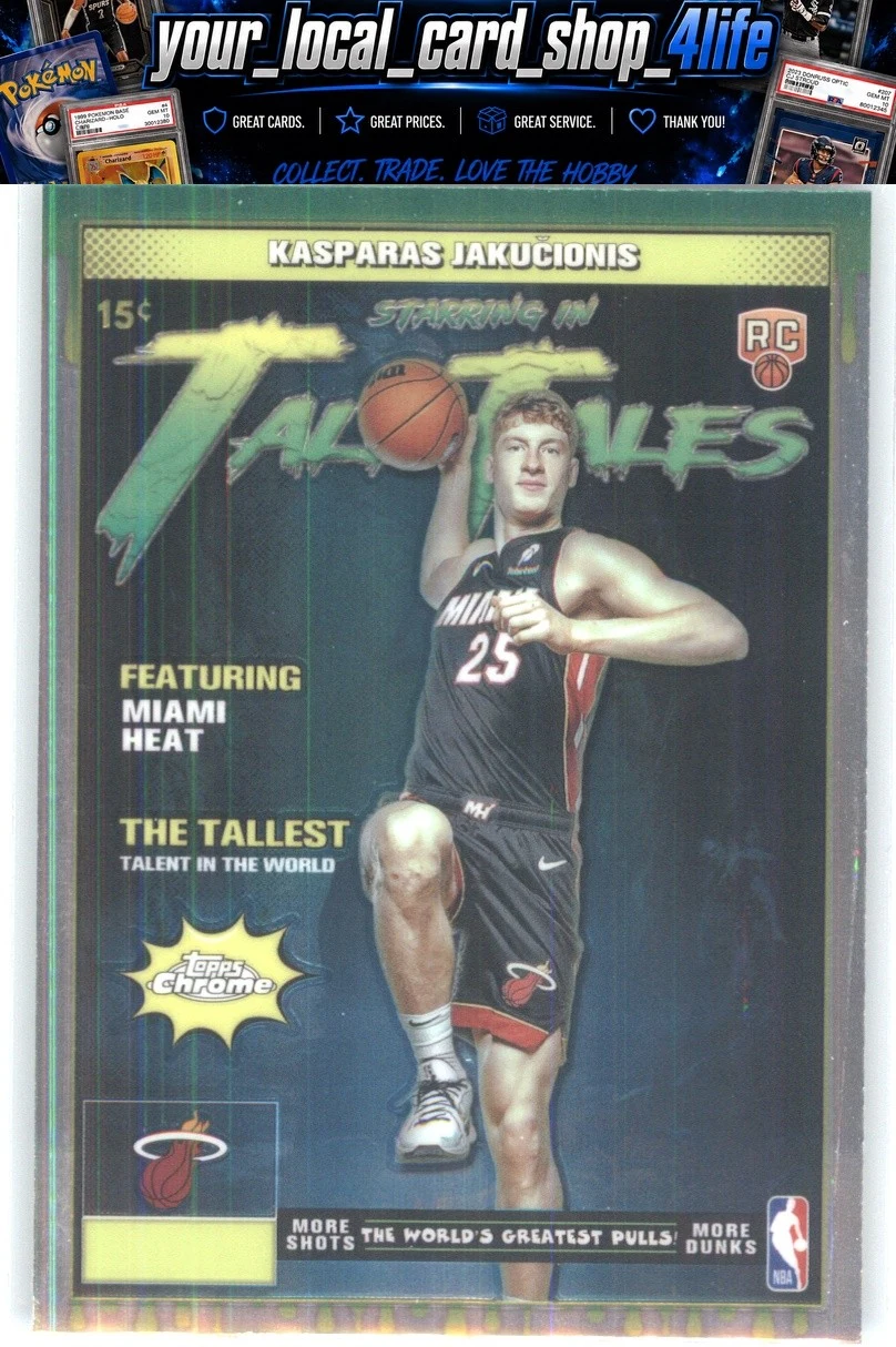 Kasparas Jakučionis 2025 Topps Chrome Basketball card