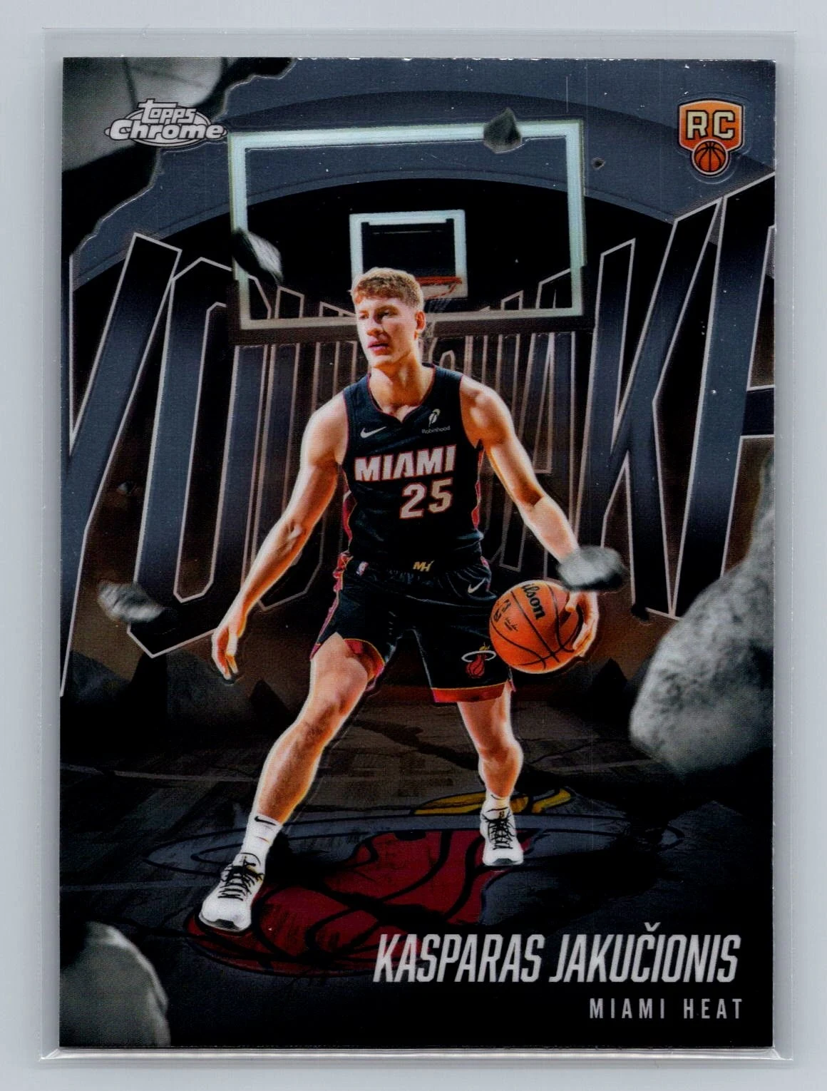 Kasparas Jakučionis 2025-26 Topps Chrome card