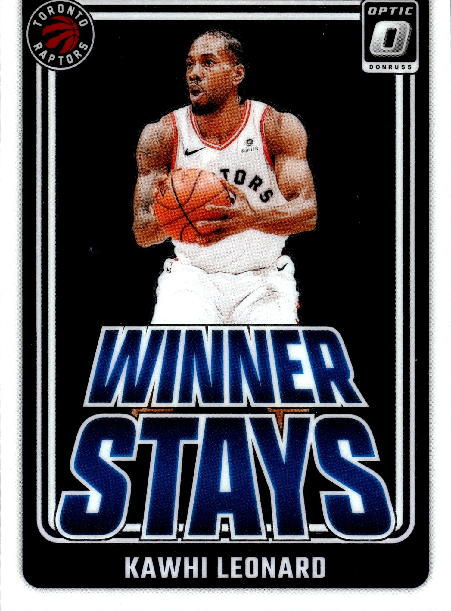 Kawhi Leonard 2024-25 Donruss Optic #8 Winner Stays basketball card - Front