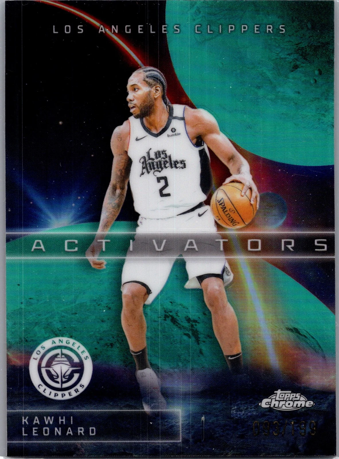Kawhi Leonard 2025 Topps Chrome Basketball card