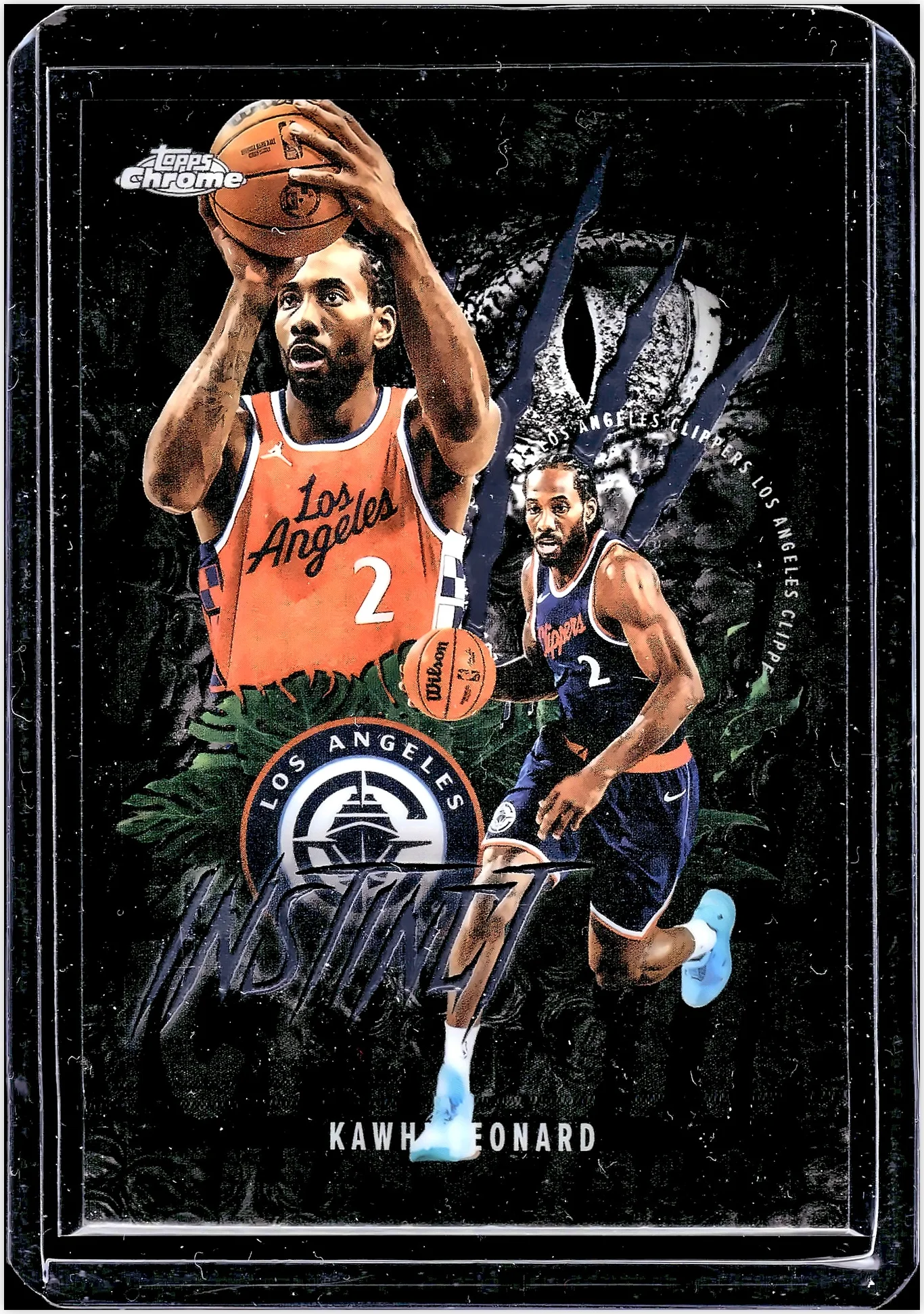 Kawhi Leonard 2025-26 Topps Chrome #INS-2 Instinct basketball card - Front