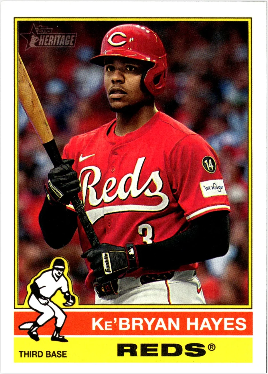 Ke'Bryan Hayes 2025 Topps Heritage #580 baseball card - Front