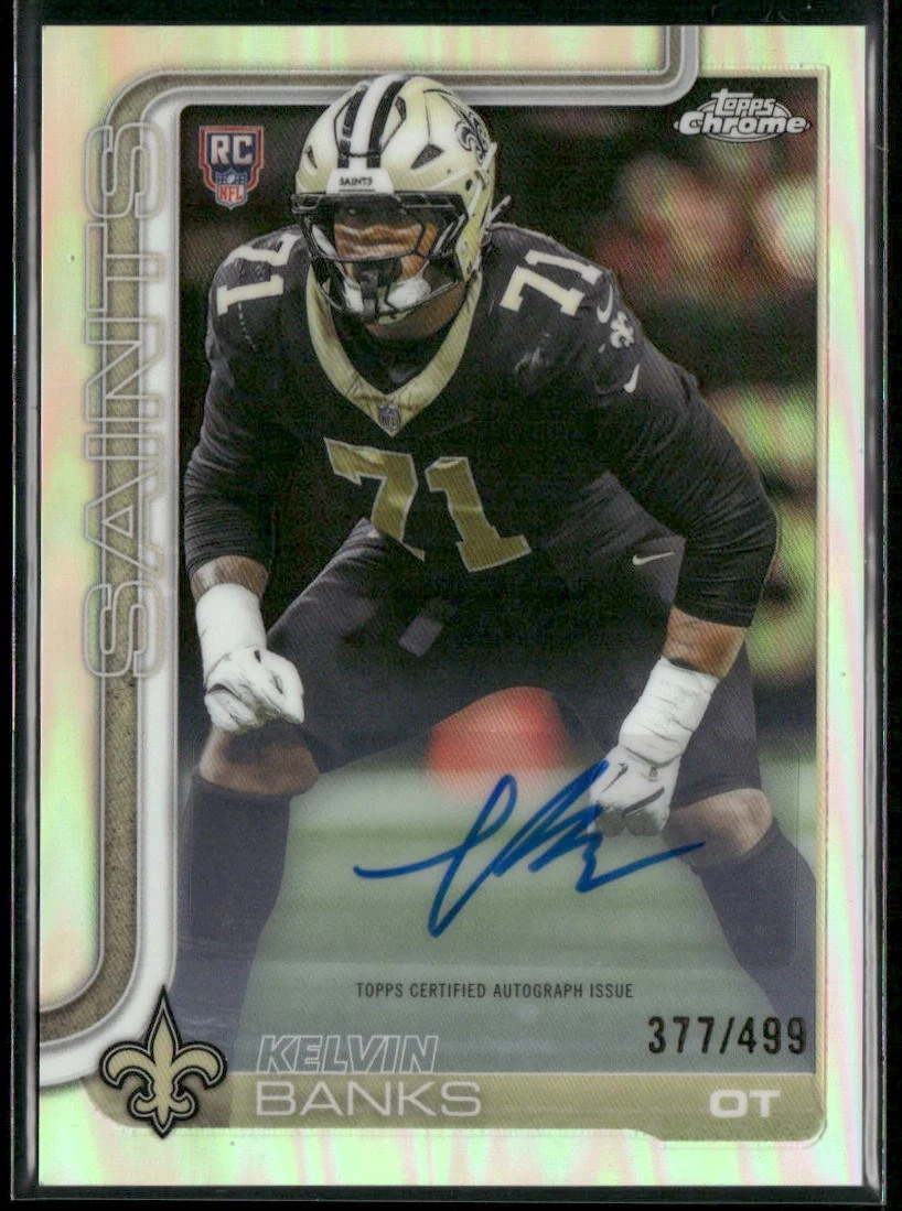 Kelvin Banks Jr. 2025 Topps Chrome Football card