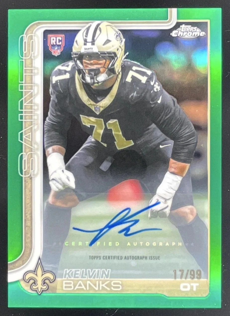 Kelvin Banks Jr. 2025 Topps Chrome Football card