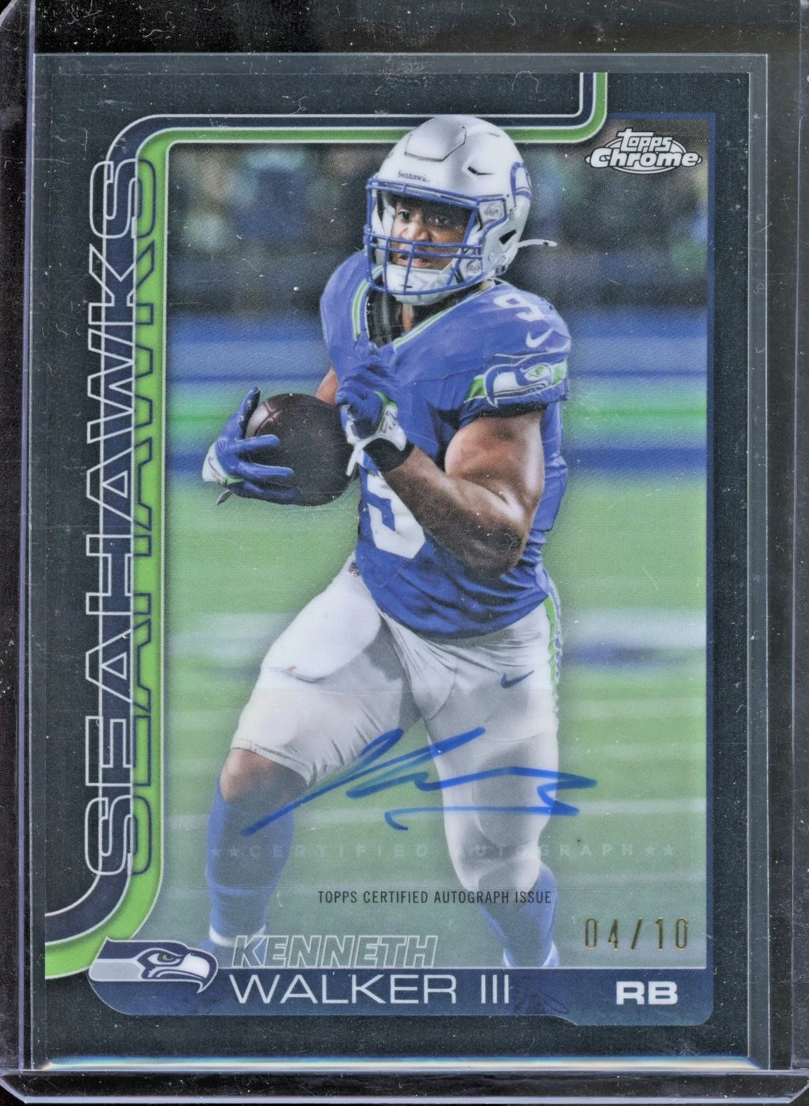 Kenneth Walker III 2025 Topps Chrome Football card