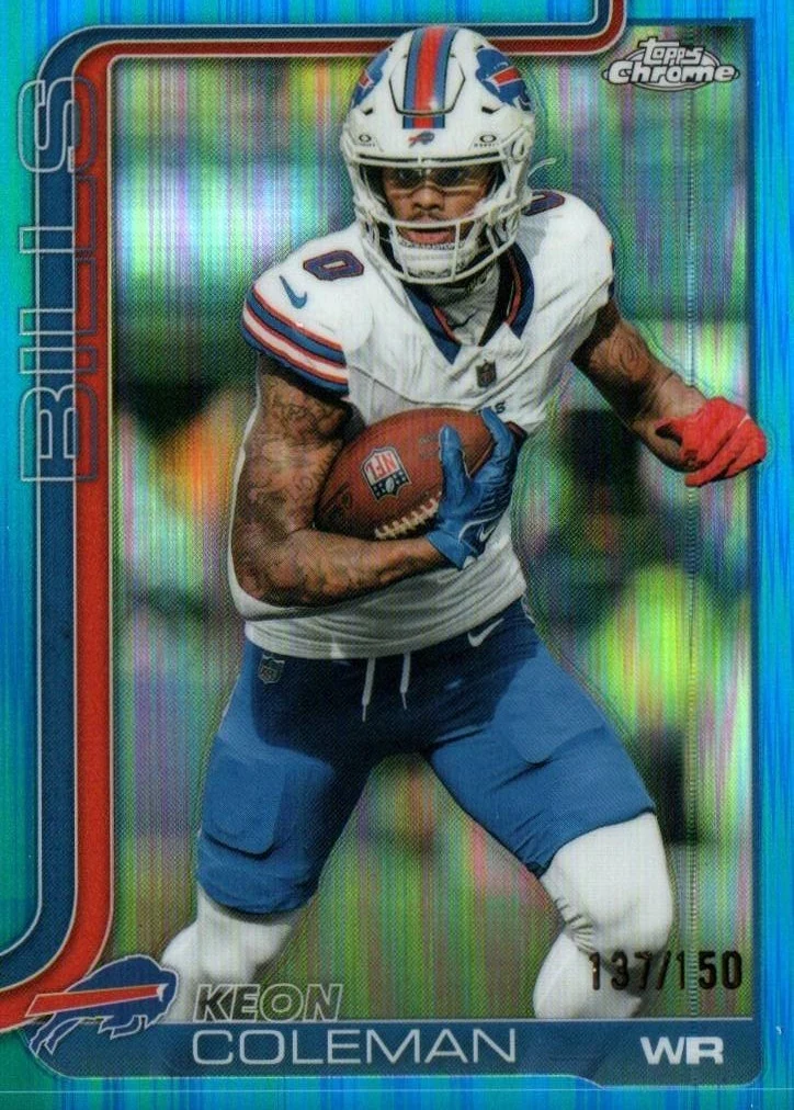 Keon Coleman 2025 Topps Chrome Football card