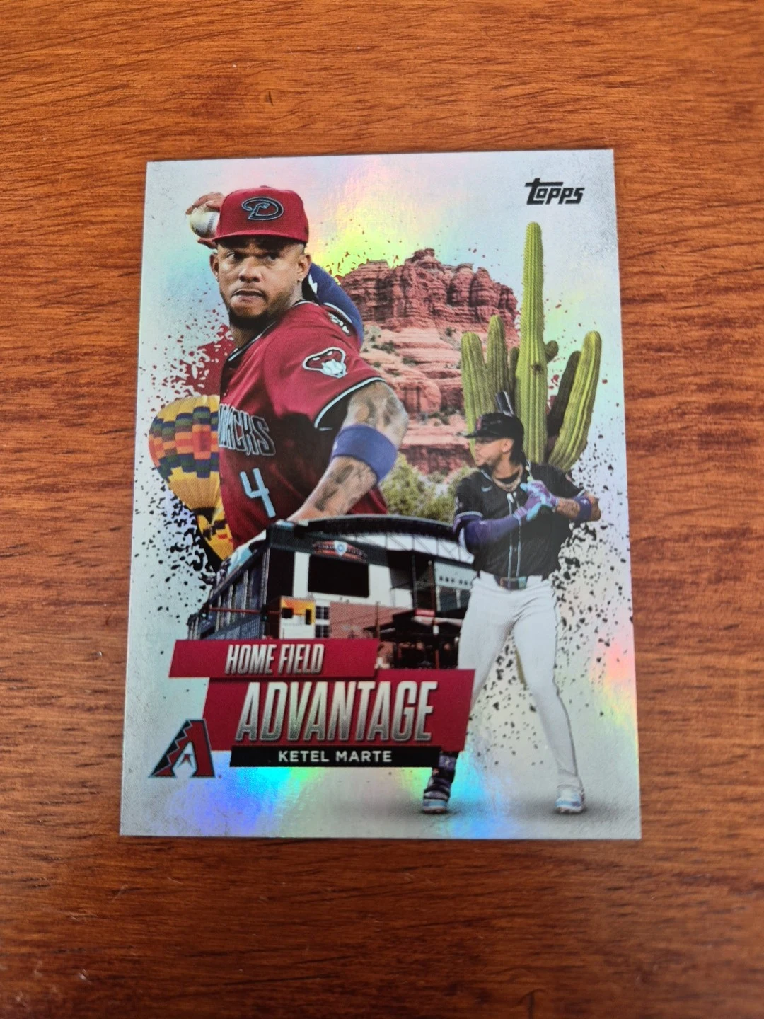 Ketel Marte #HA-20 2025 Topps Series 1 Baseball - Celebration Series Home Field Advantage front