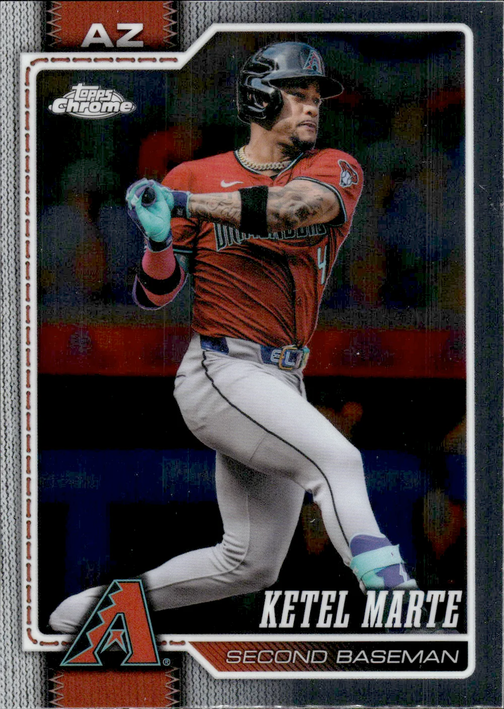 Ketel Marte #99 2026 Topps Chrome Baseball baseball card - Front