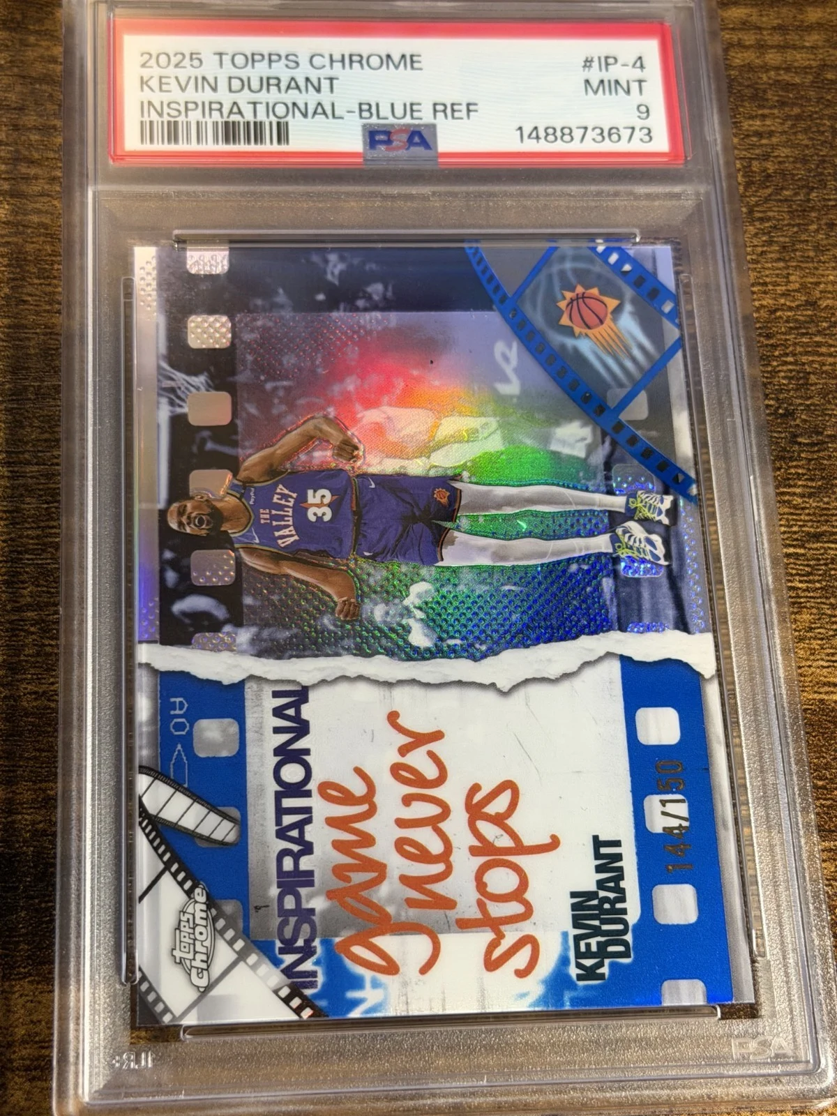 Kevin Durant 2025 Topps Chrome Basketball card