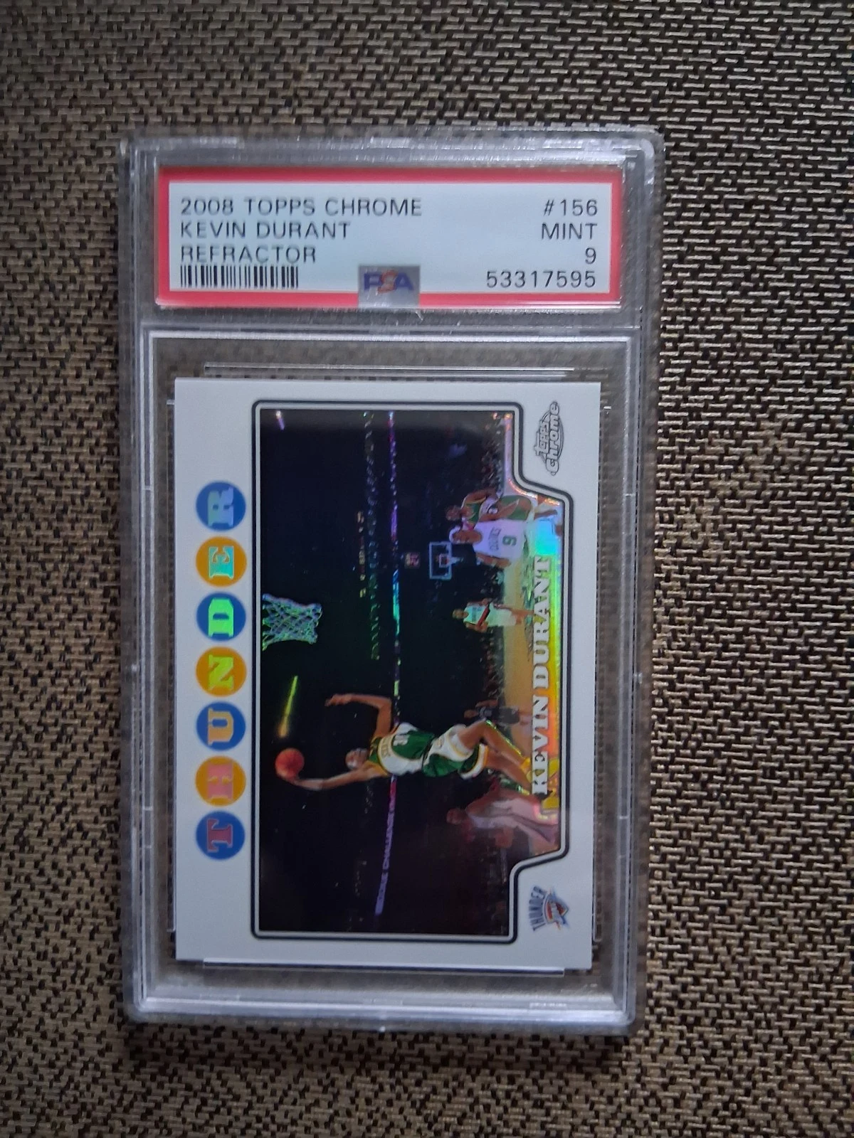 Kevin Durant 2025-26 Topps Chrome card