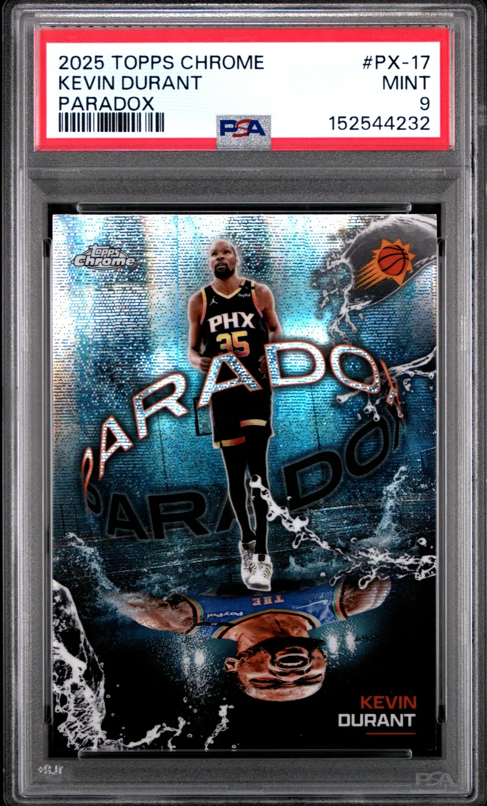 Kevin Durant 2025-26 Topps Chrome card