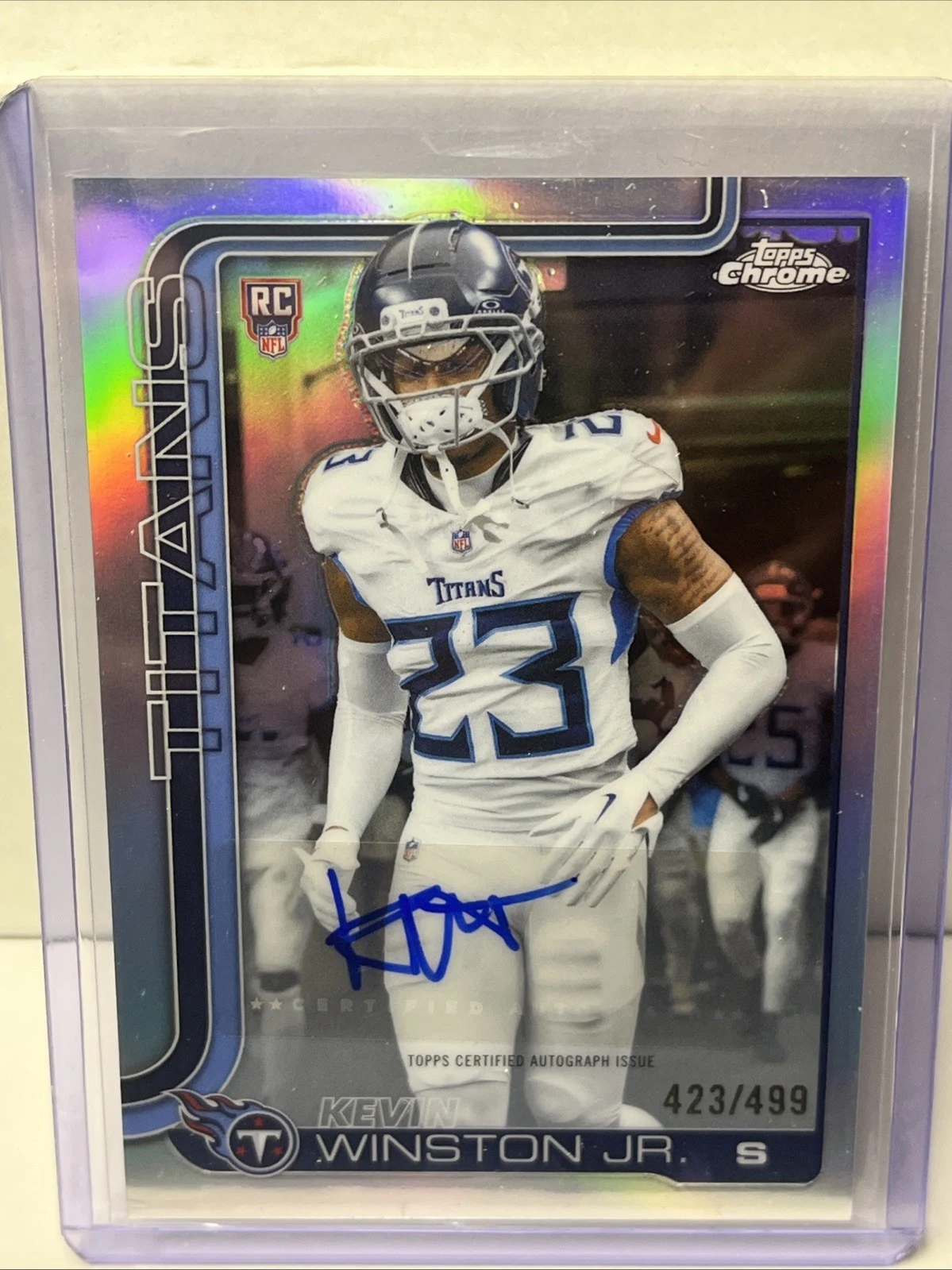 Kevin Winston Jr. 2025 Topps Chrome Football card