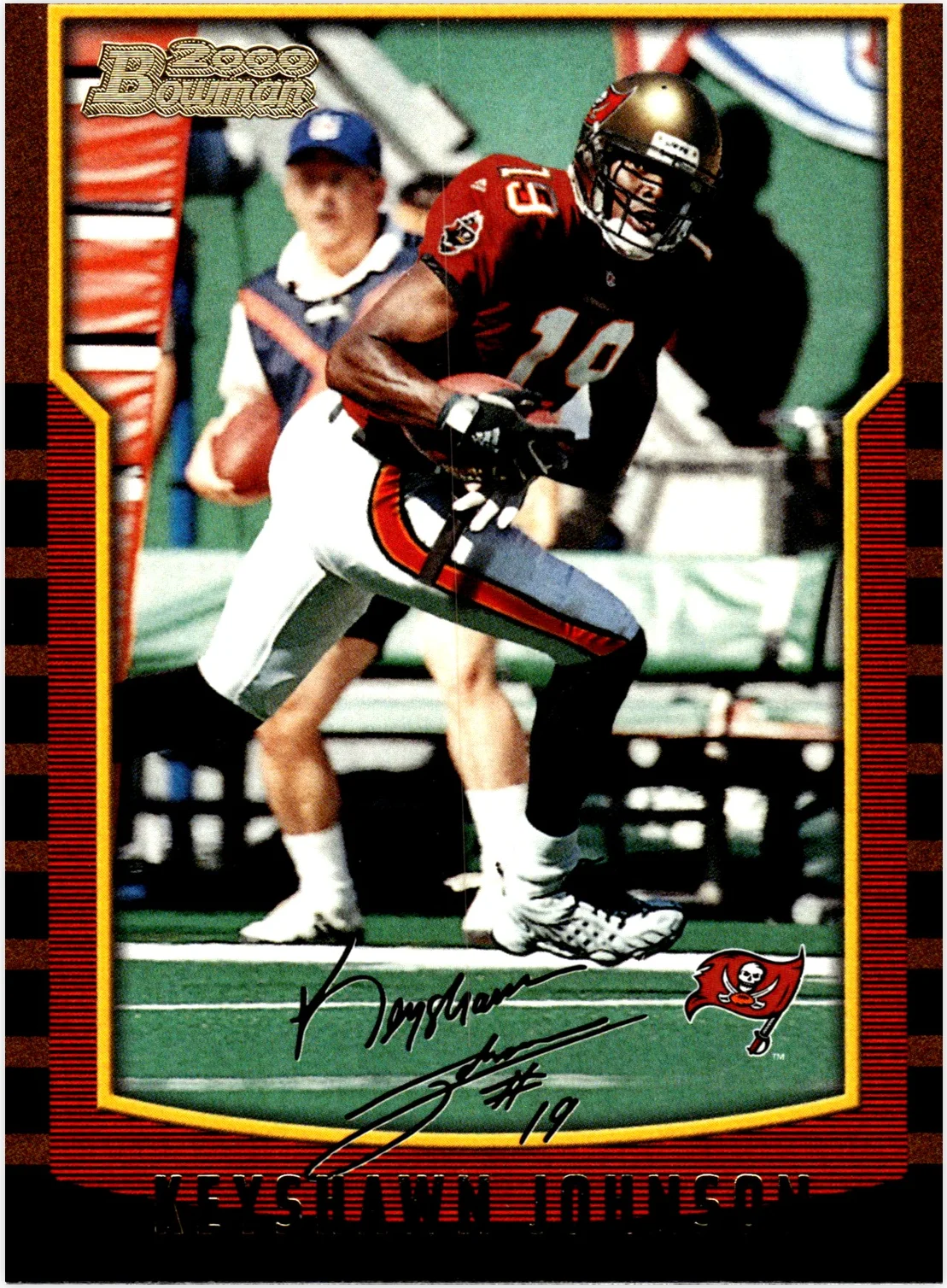 Keyshawn Johnson 2000 Bowman #137 football card - Front