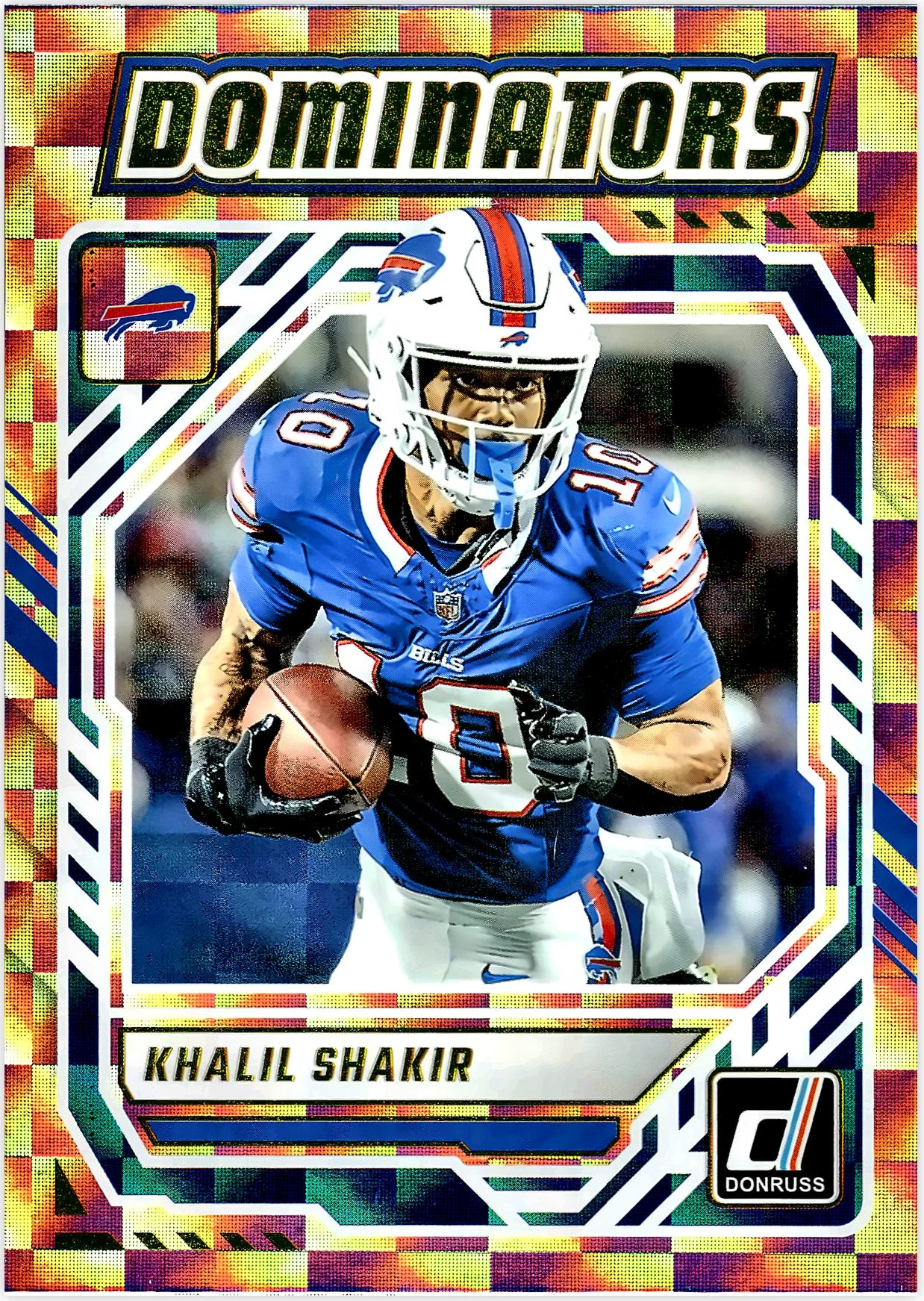 Khalil Shakir 2025 Donruss #DOM-KSR Dominators football card - Front
