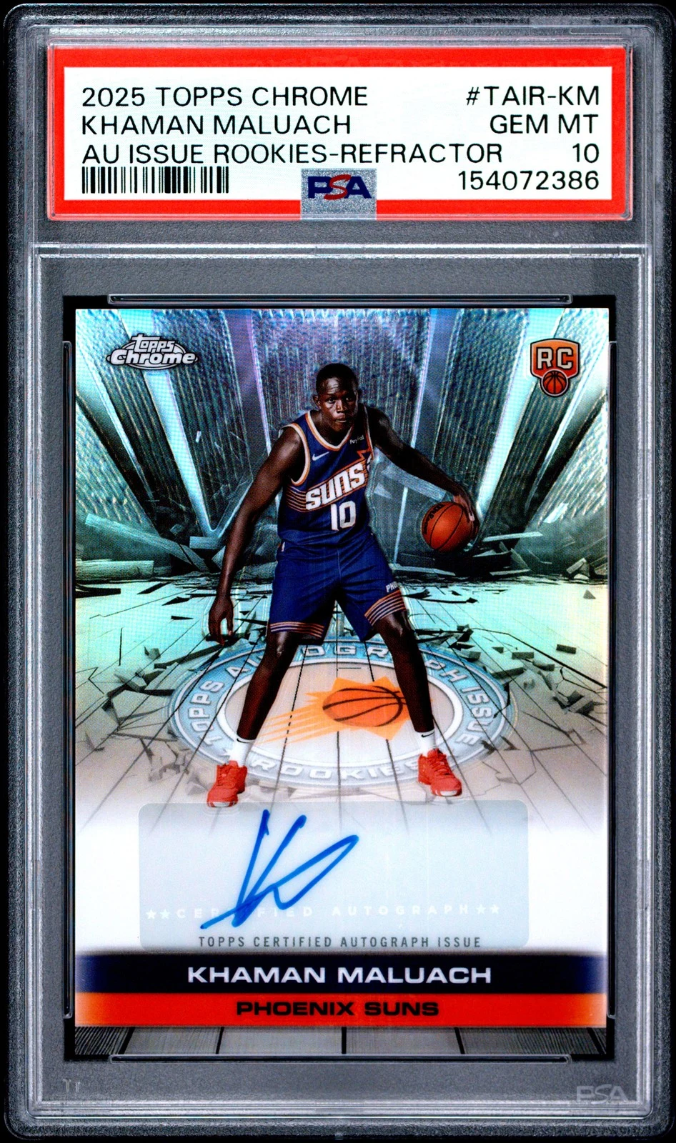 Khaman Maluach 2025 Topps Chrome Basketball card