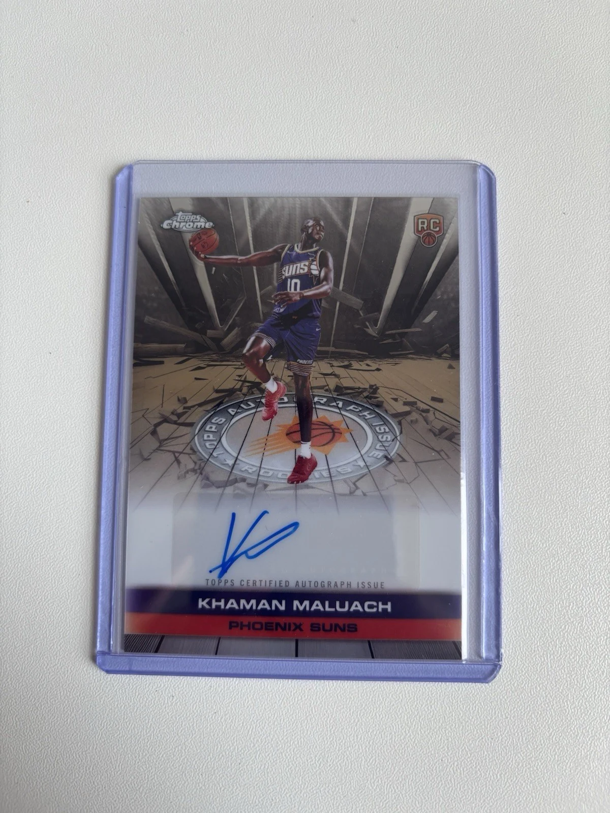 Khaman Maluach 2025 Topps Chrome Basketball card