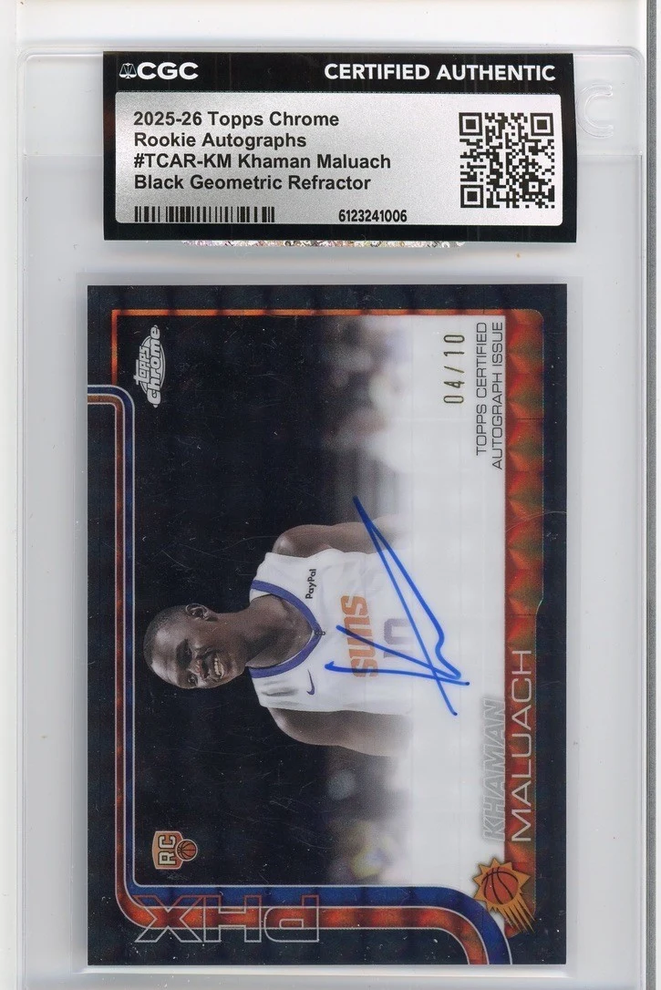 Khaman Maluach 2025 Topps Chrome Basketball card