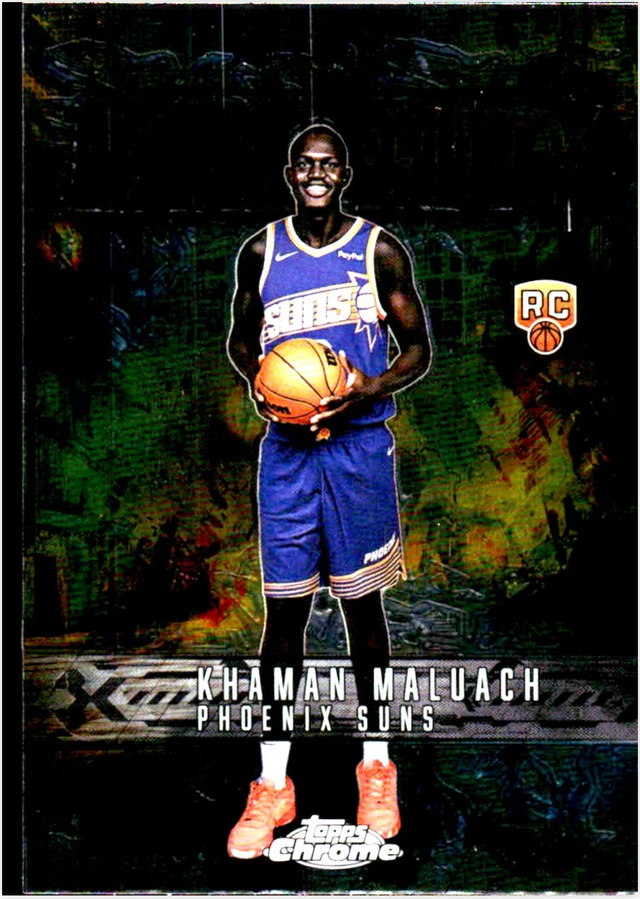 Khaman Maluach 2025-26 Topps Chrome #BD-25 Ball of Duty basketball rookie card - Front