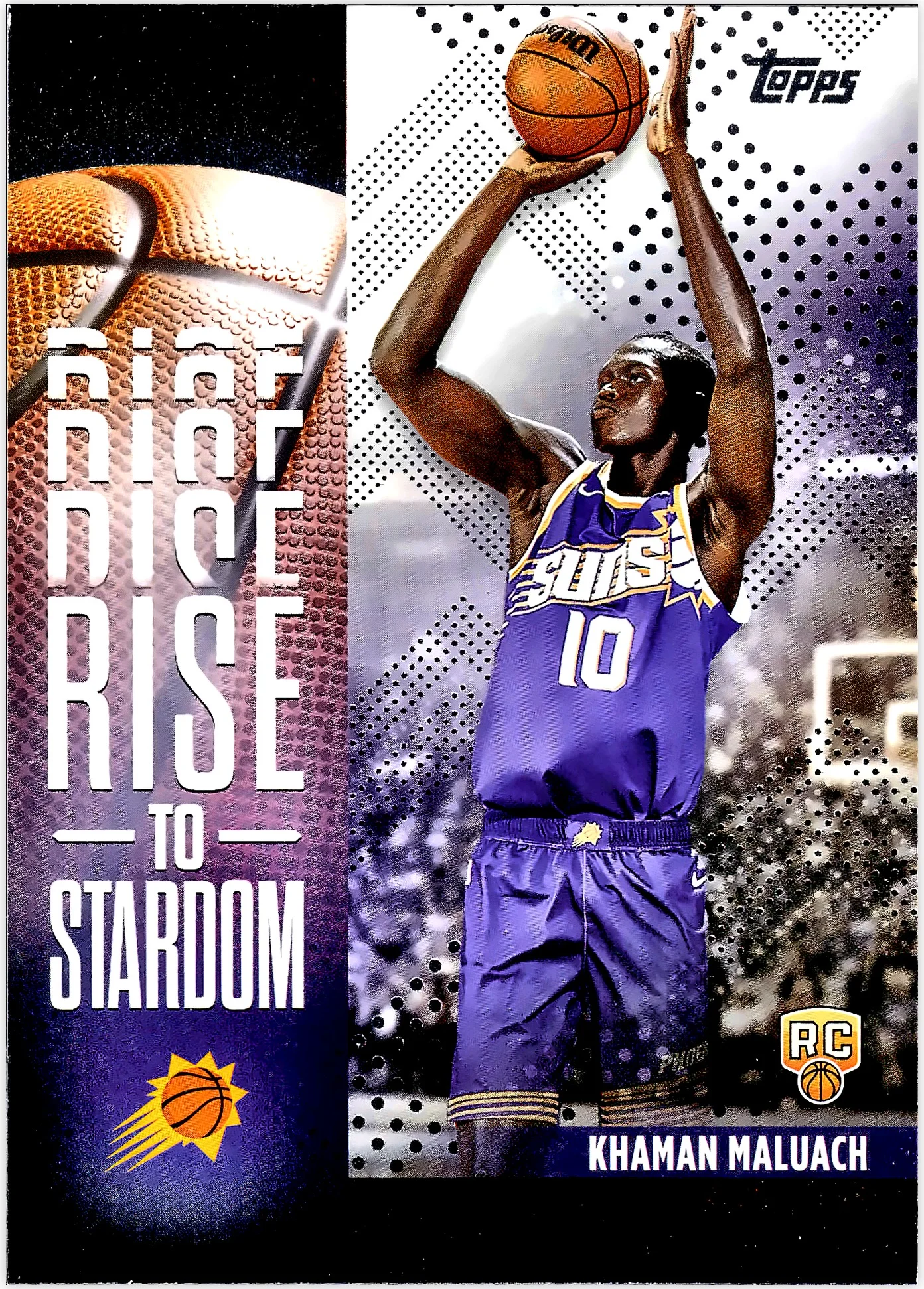 Khaman Maluach 2025-26 Topps #RTS-10 Rise to Stardom basketball rookie card - Front