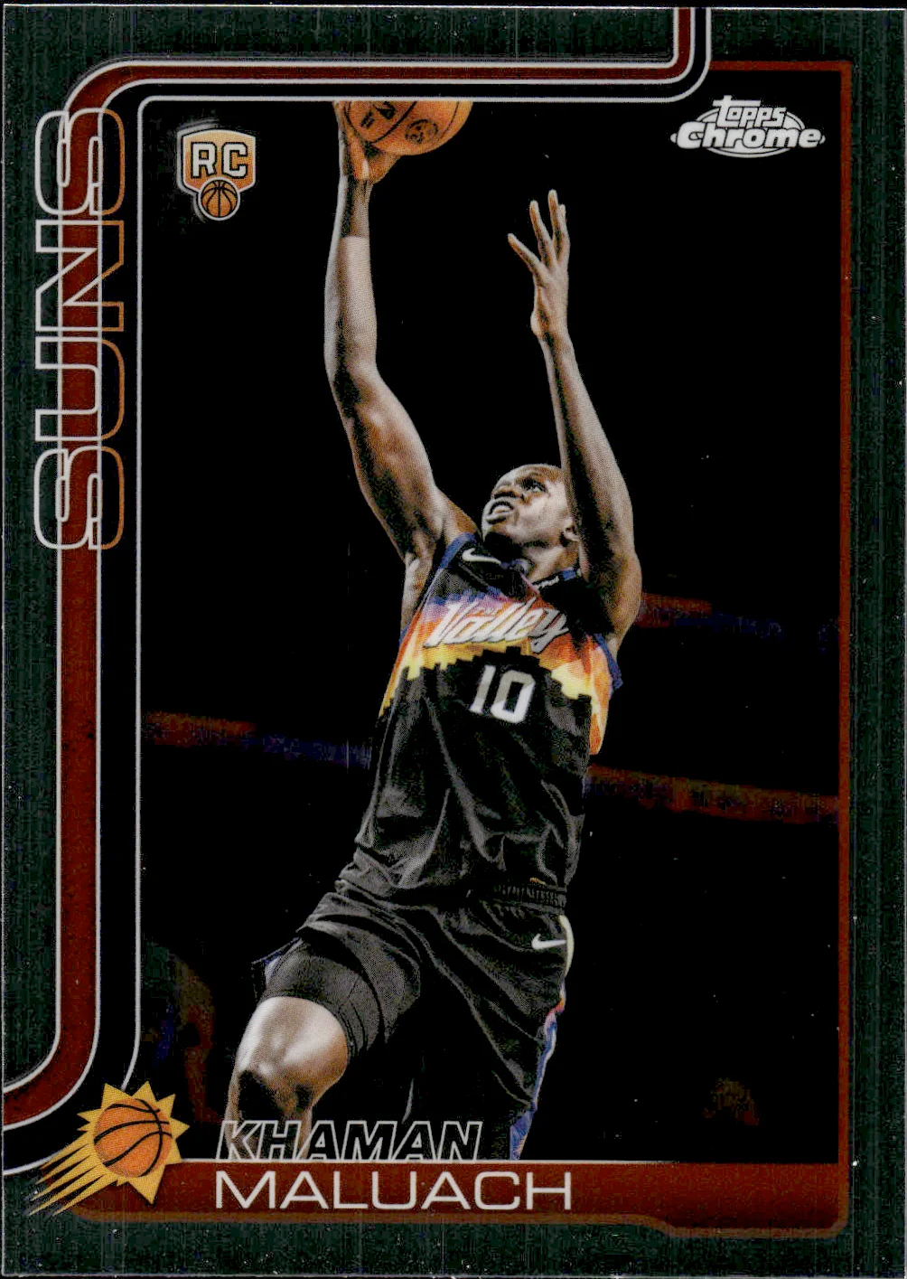 Khaman Maluach #160 Rookie Card 2025 Topps Chrome Update Basketball basketball rookie card - Front