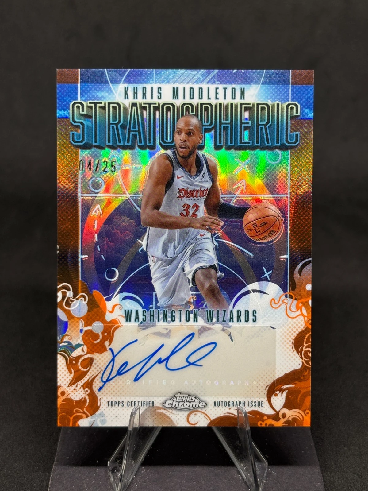 Khris Middleton 2025-26 Topps Chrome card
