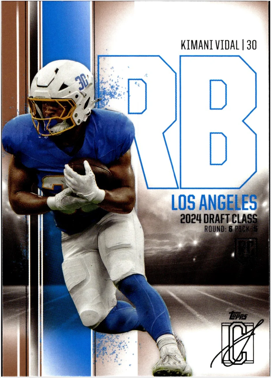 Kimani Vidal Rookie Card 2024 Topps Signature Class #138 football rookie card - Front