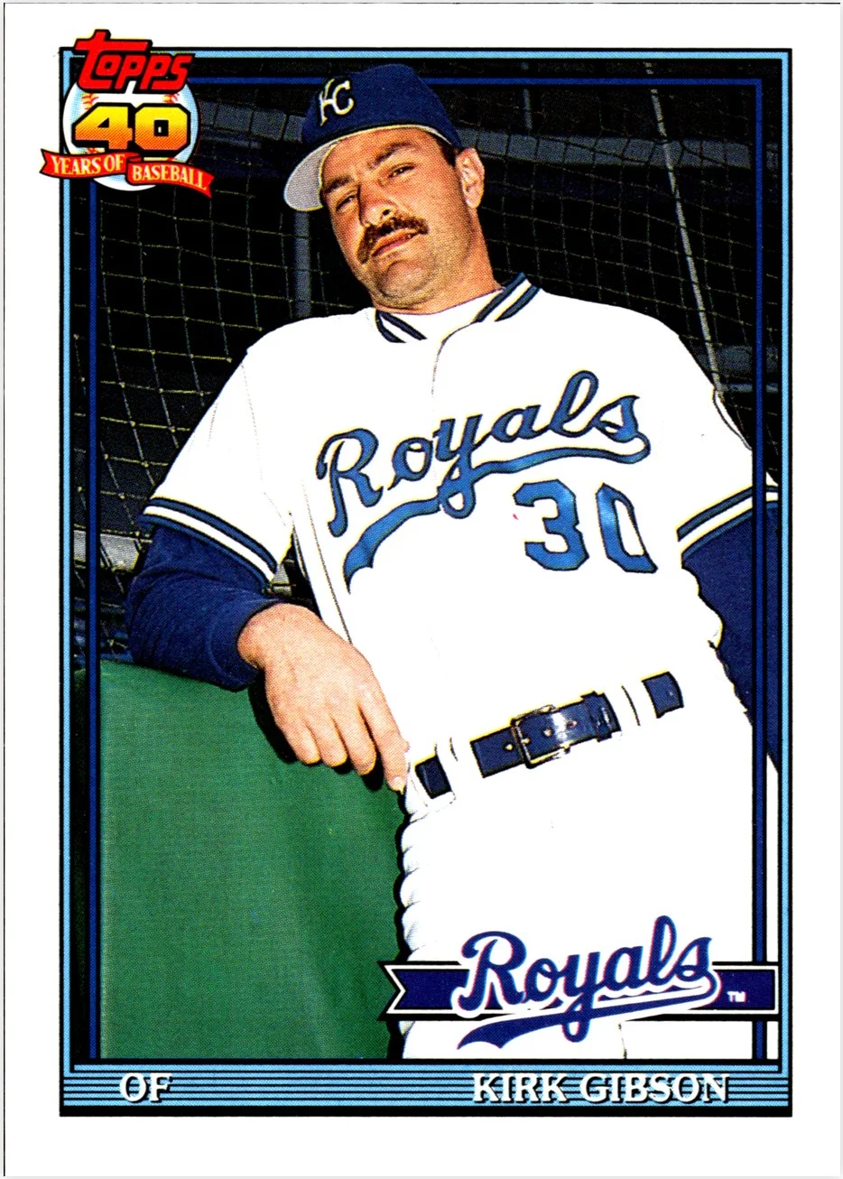 Kirk Gibson 1991 Topps Traded #46T baseball card - Front