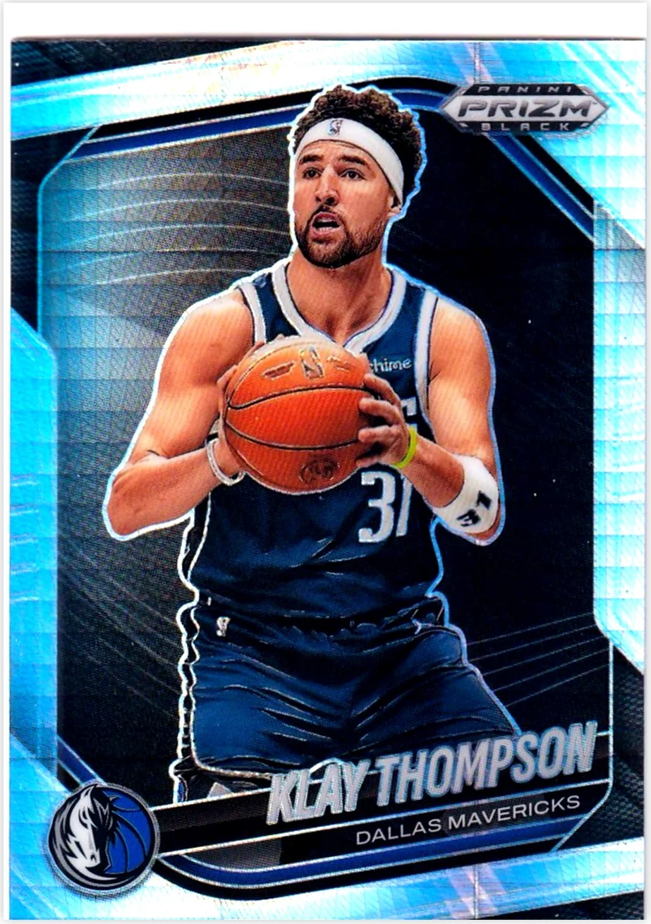Klay Thompson 2024-25 Panini Prizm Black #187 Hyper basketball card - Front