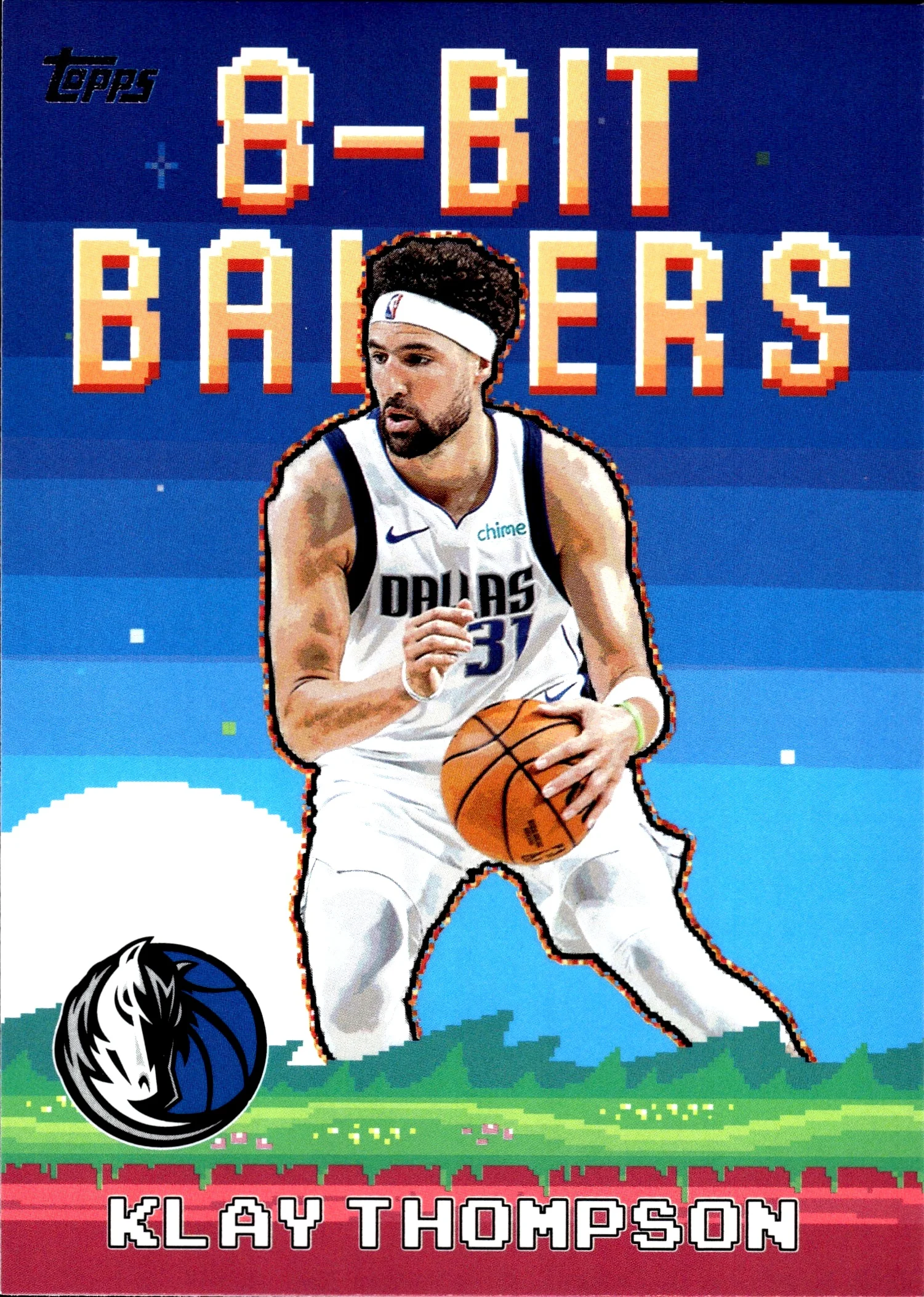 Klay Thompson 2025-26 Topps #8B-15 8-Bit Ballers basketball card - Front