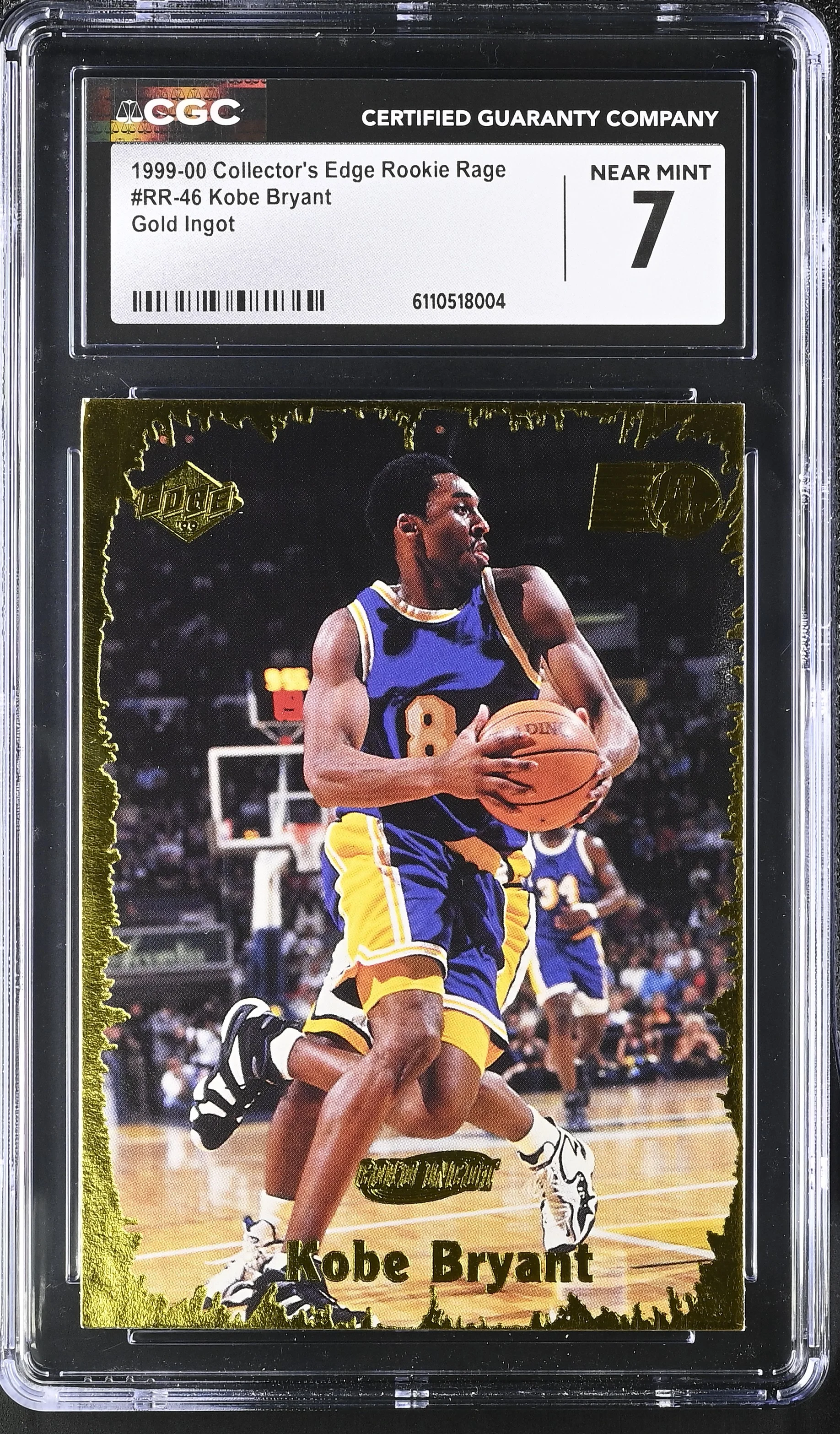 Kobe Bryant 1999-00 Rookie Rage #RR-46 basketball rookie card - Front