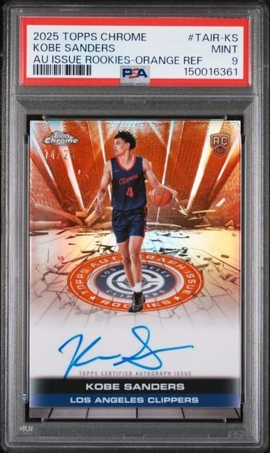 Kobe Sanders 2025 Topps Chrome Basketball card