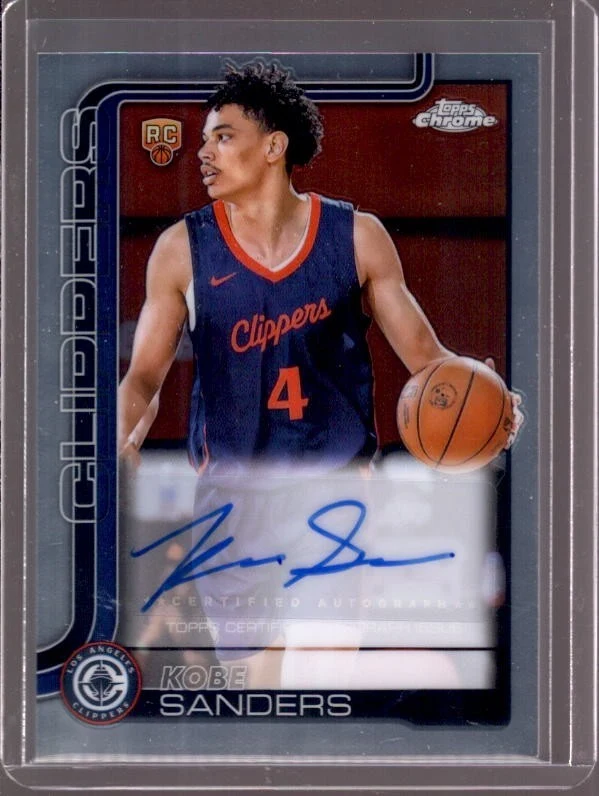 Kobe Sanders 2025-26 Topps Chrome card