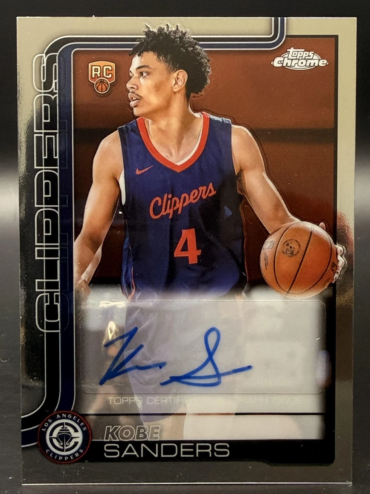 Kobe Sanders 2025 Topps Chrome Basketball card