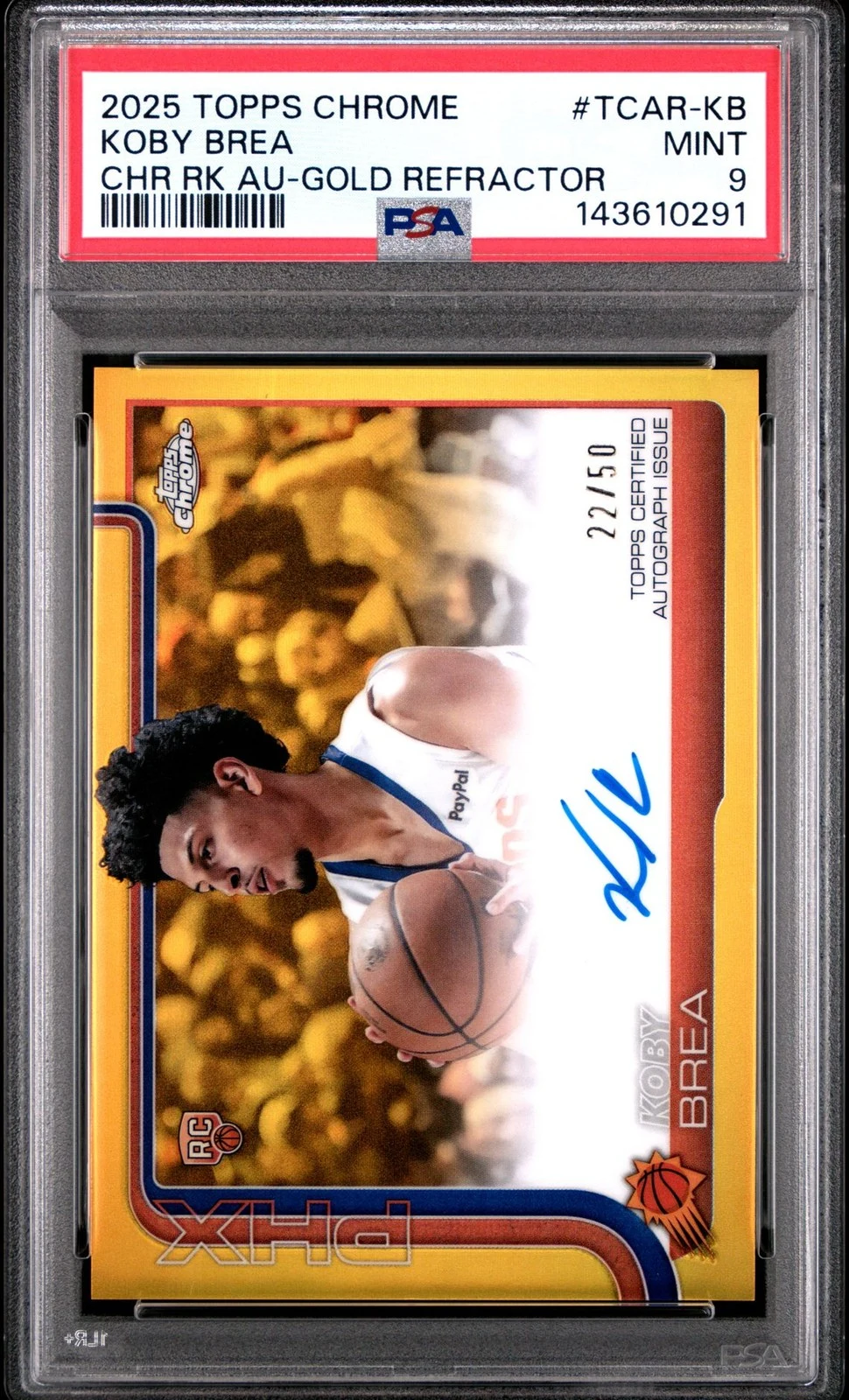 Koby Brea 2025 Topps Chrome Basketball card